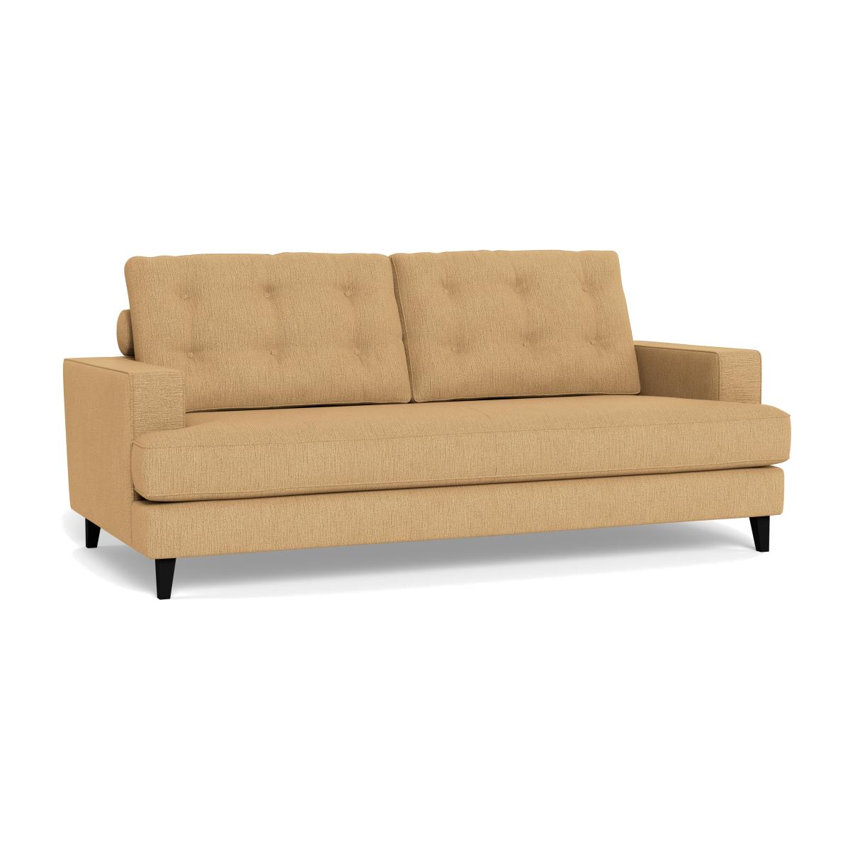Heal's Mistral 3 Seater Sofa Smart Linen Mix Sand Black Feet – image 1