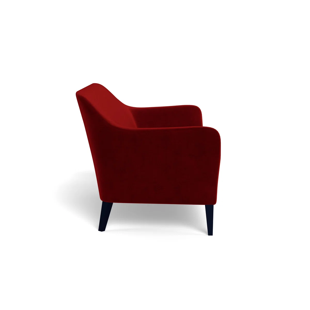 Heal's Wallis 3 Seater Sofa Smart Luxe Velvet Mulberry Natural Ash Feet - Heal's UK Furniture – image 3