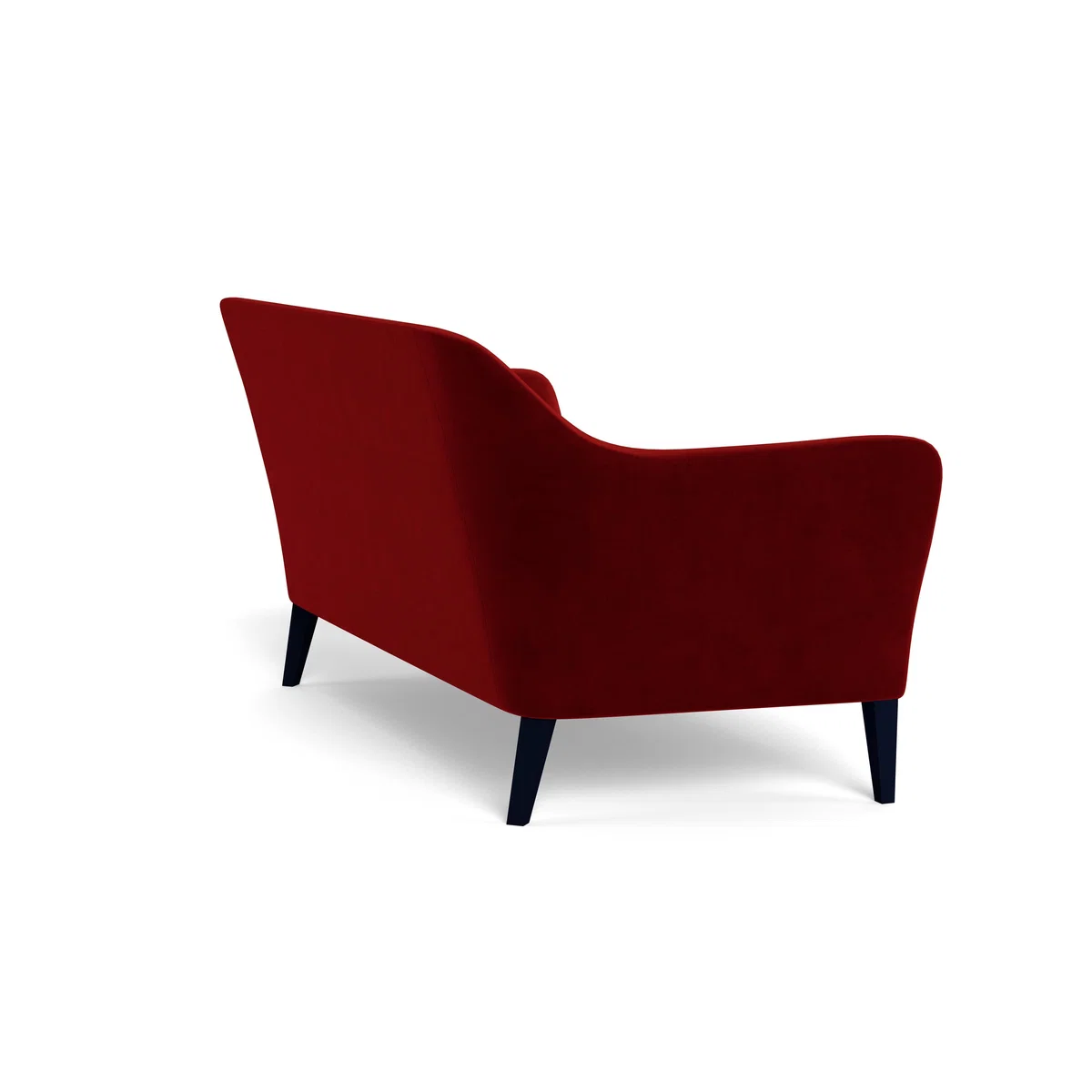 Heal's Wallis 3 Seater Sofa Smart Luxe Velvet Mulberry Natural Ash Feet - Heal's UK Furniture – image 4