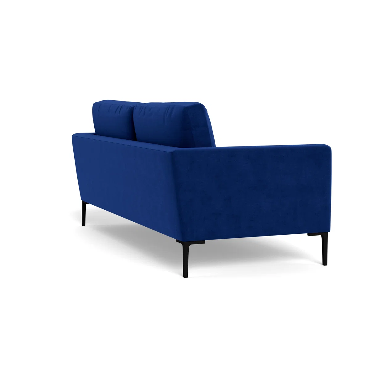Heal's Eton 3 Seater Sofa Smart Luxe Velvet Azure Brass Feet - Heal's UK Furniture – image 4