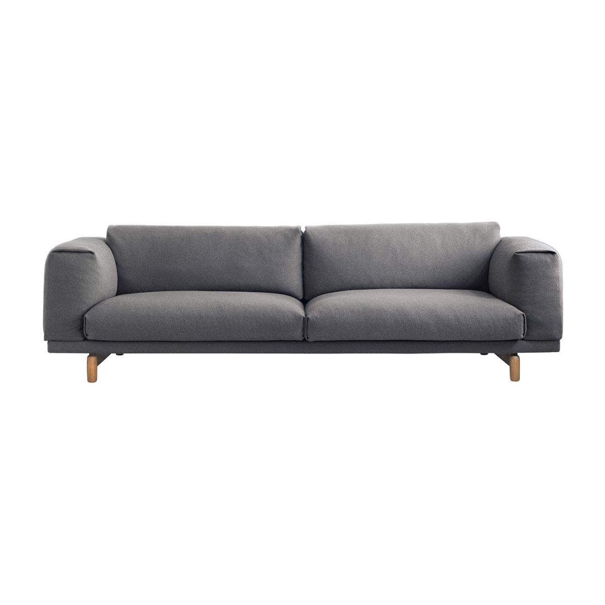 Muuto Rest 3 Seater Sofa Kvadrat Fiord 451 Burnt Orange - Heal's UK Furniture – image 1