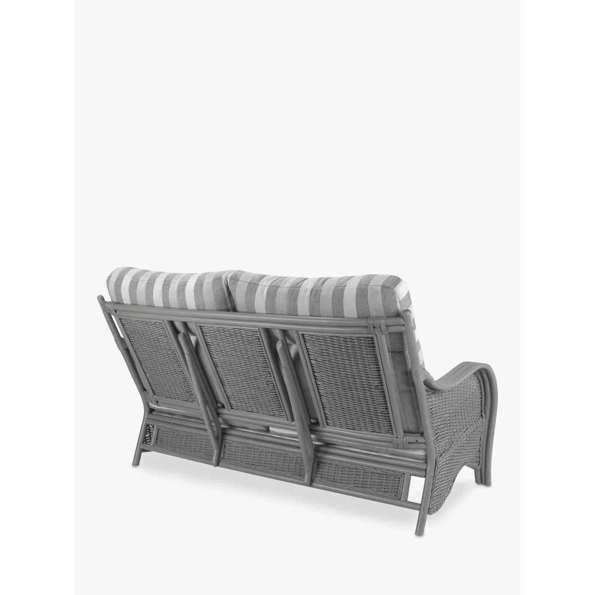 Desser Turin Rattan Striped 3-Seater Sofa, Duke Grey – image 2