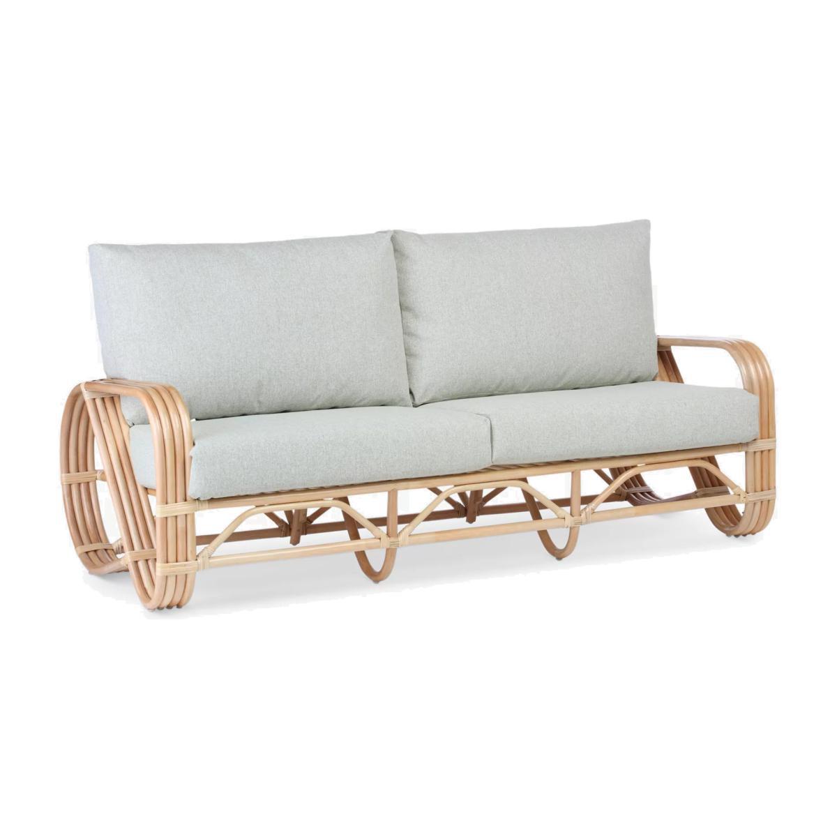 Desser Pretzel Rattan 3-Seater Sofa, Natural – image 1