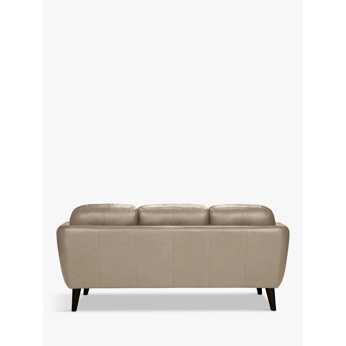 John Lewis Arlo Large 3 Seater Leather Sofa, Dark Leg – image 5