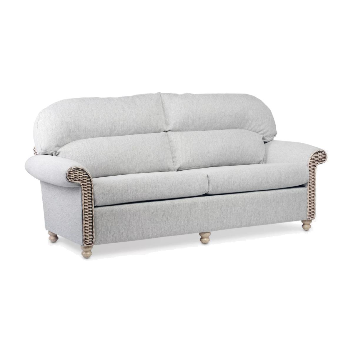 Desser Samford Rattan 3-Seater Sofa, Pebble – image 1