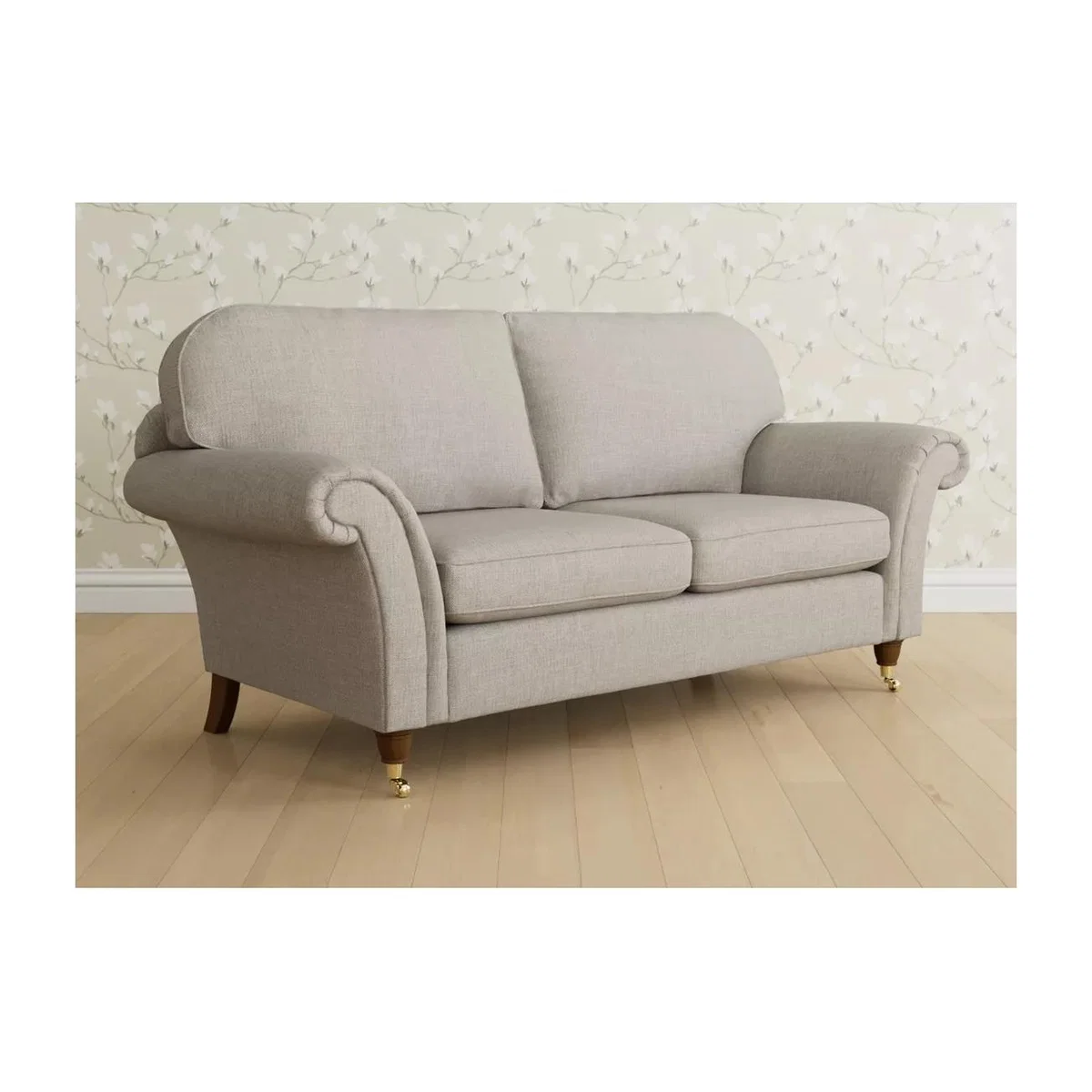 Laura Ashley Mortimer Large 3 Seater Sofa, Teak Leg – image 1