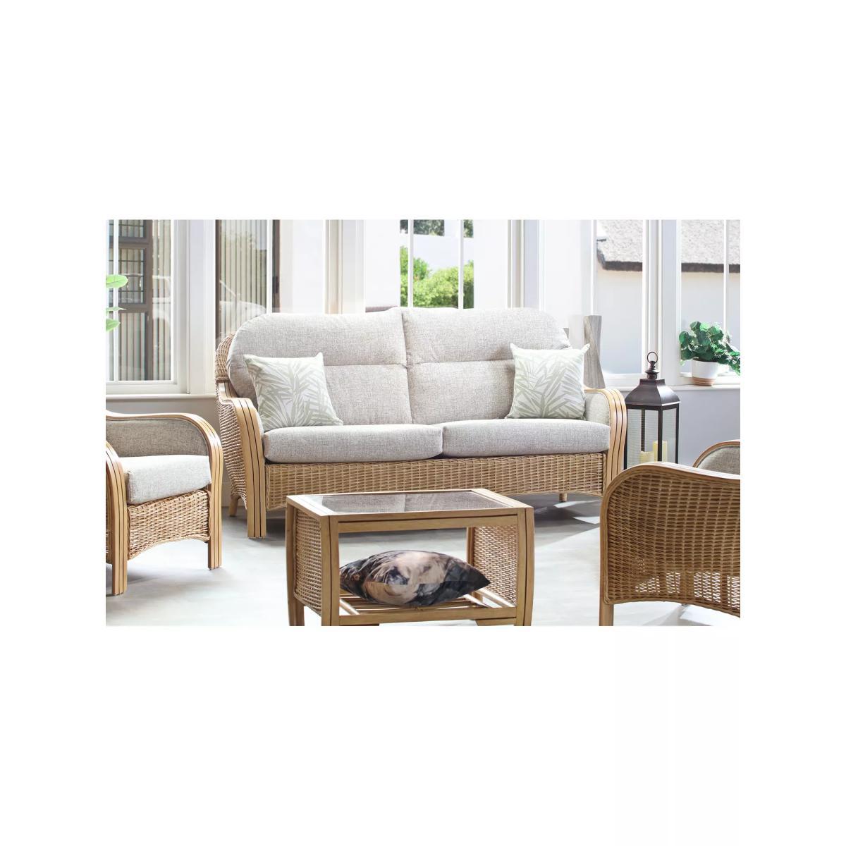 Desser Centurion Rattan 3-Seater Sofa, Natural – image 2