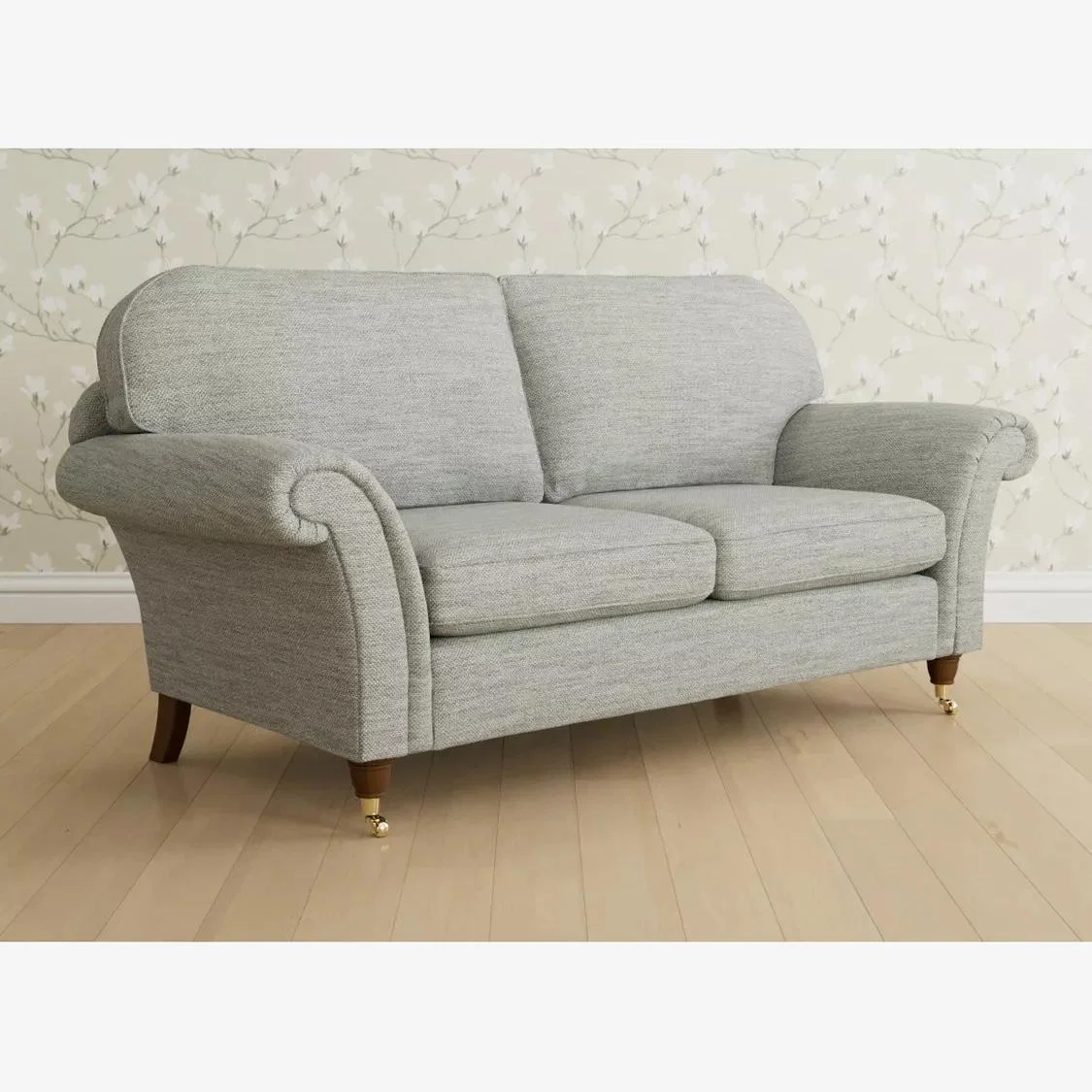 Laura Ashley Mortimer Large 3 Seater Sofa, Teak Leg – image 1