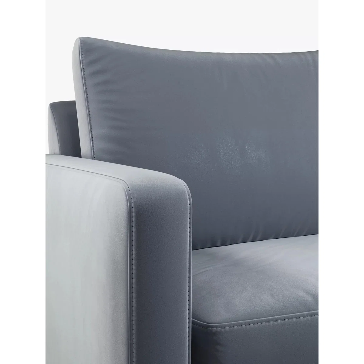 John Lewis Bailey High Back Large 3 Seater Sofa, Light Leg, Harriet Slate – image 5