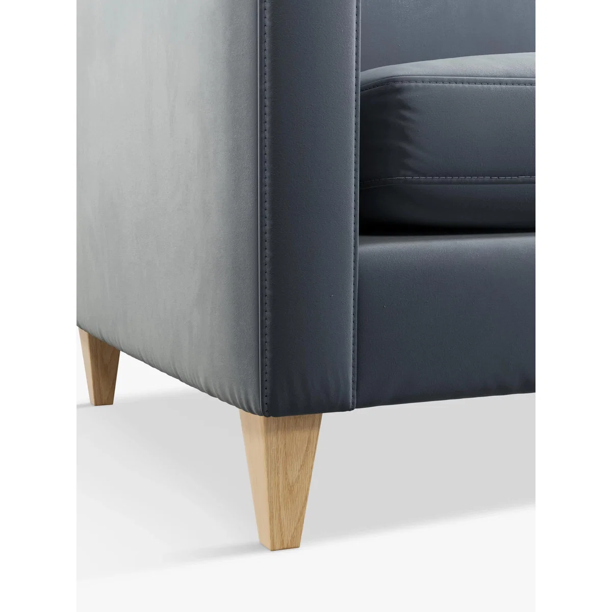 John Lewis Bailey High Back Large 3 Seater Sofa, Light Leg, Harriet Slate – image 6