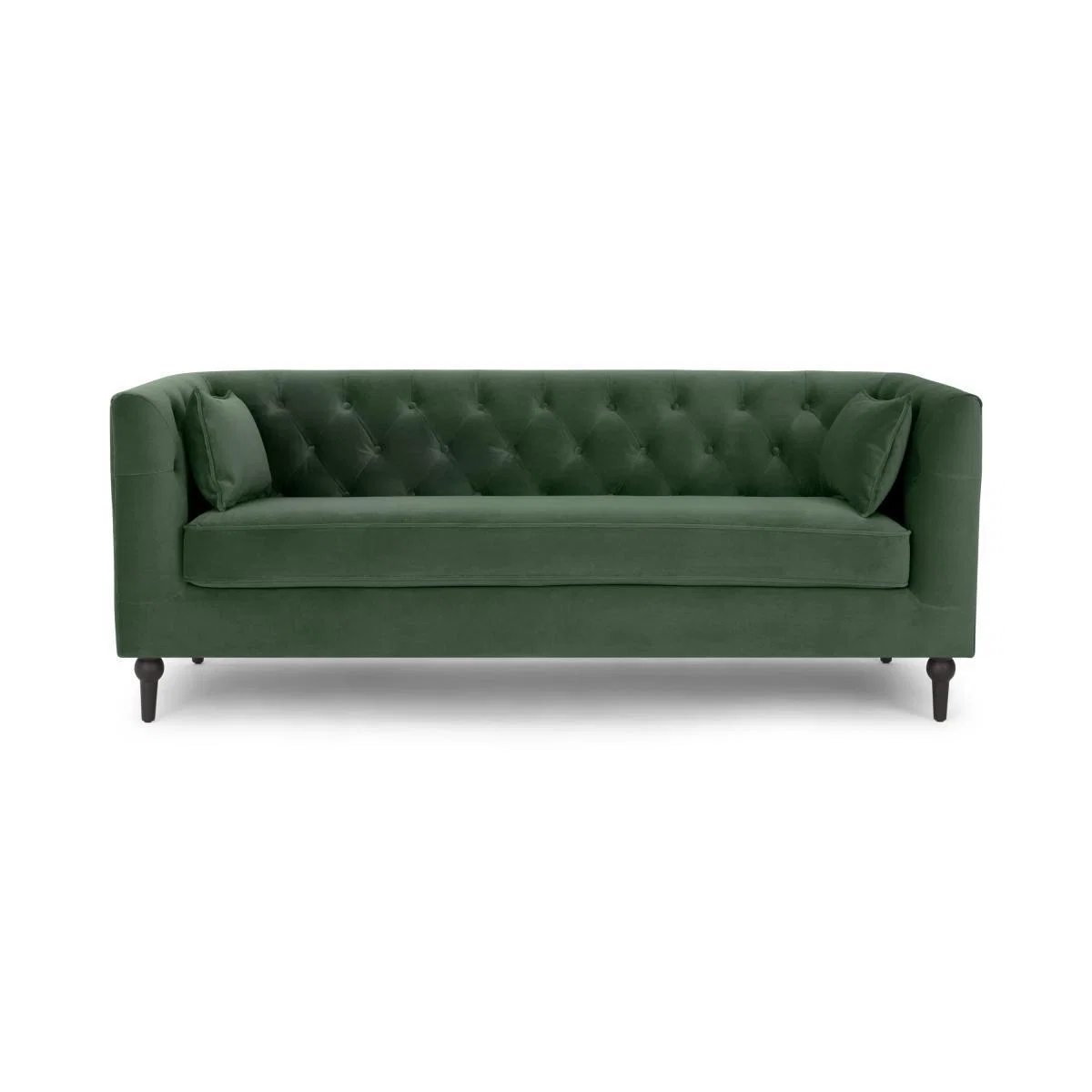 Flynn 3 Seater Sofa, Elm Green Velvet – image 2