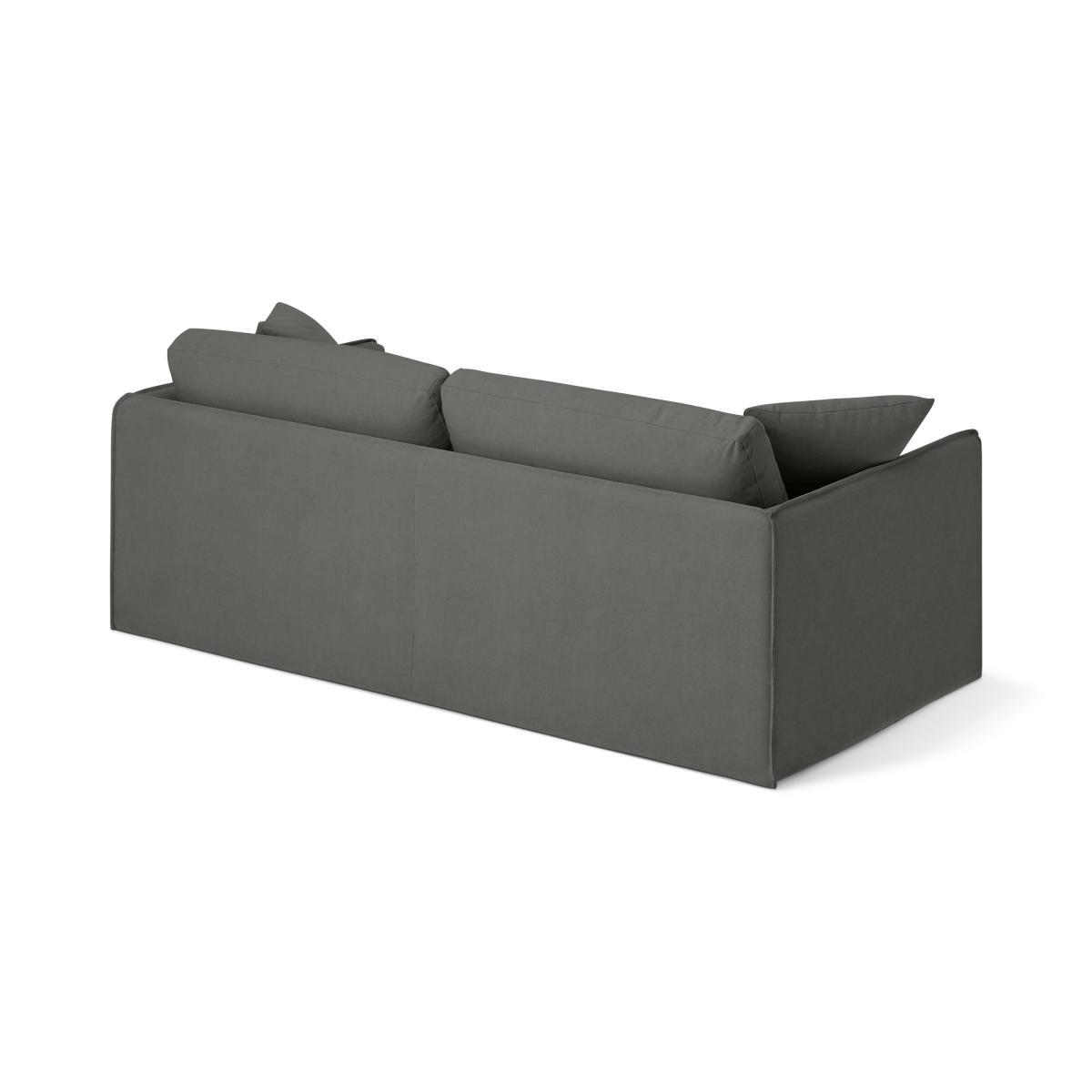 Kasiani 3 Seater Sofa, Steel Cotton & Linen Mix – image 6
