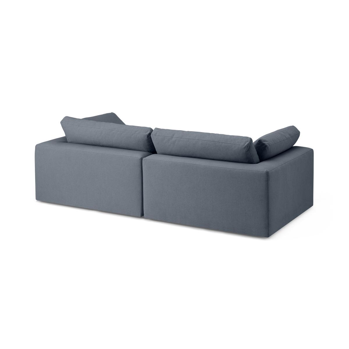 Samona 4 Seater Sofa, Jeans Blue Cotton & Linen Blend – image 6