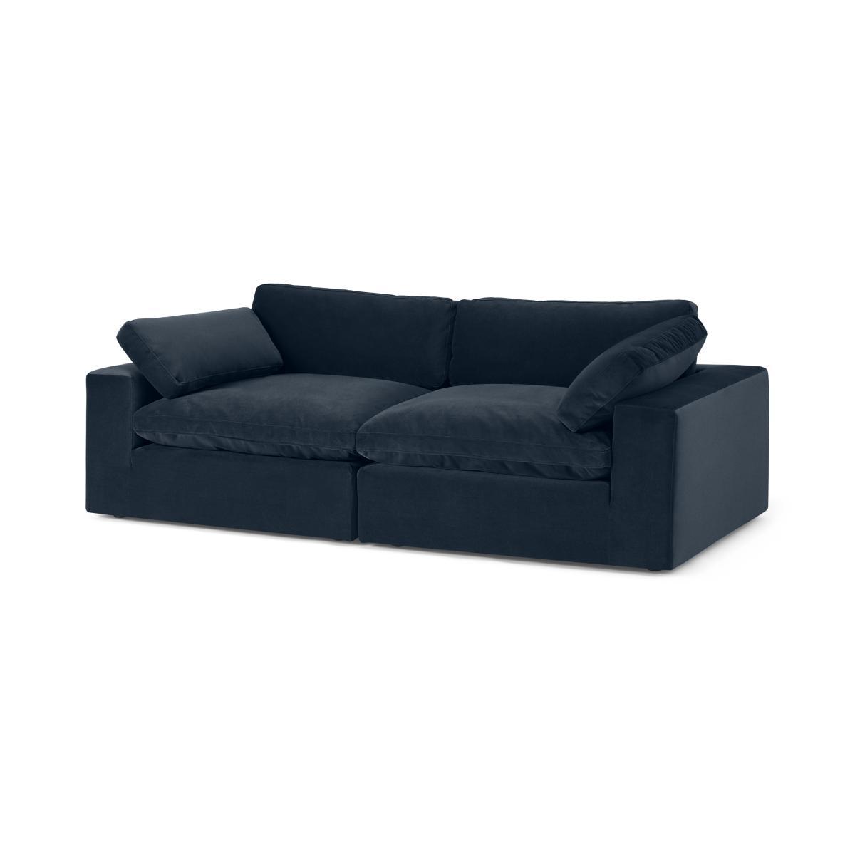 Samona 3 Seater Sofa, Dark Blue Velvet – image 3
