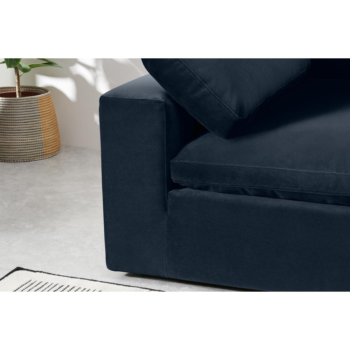 Samona 3 Seater Sofa, Dark Blue Velvet – image 7