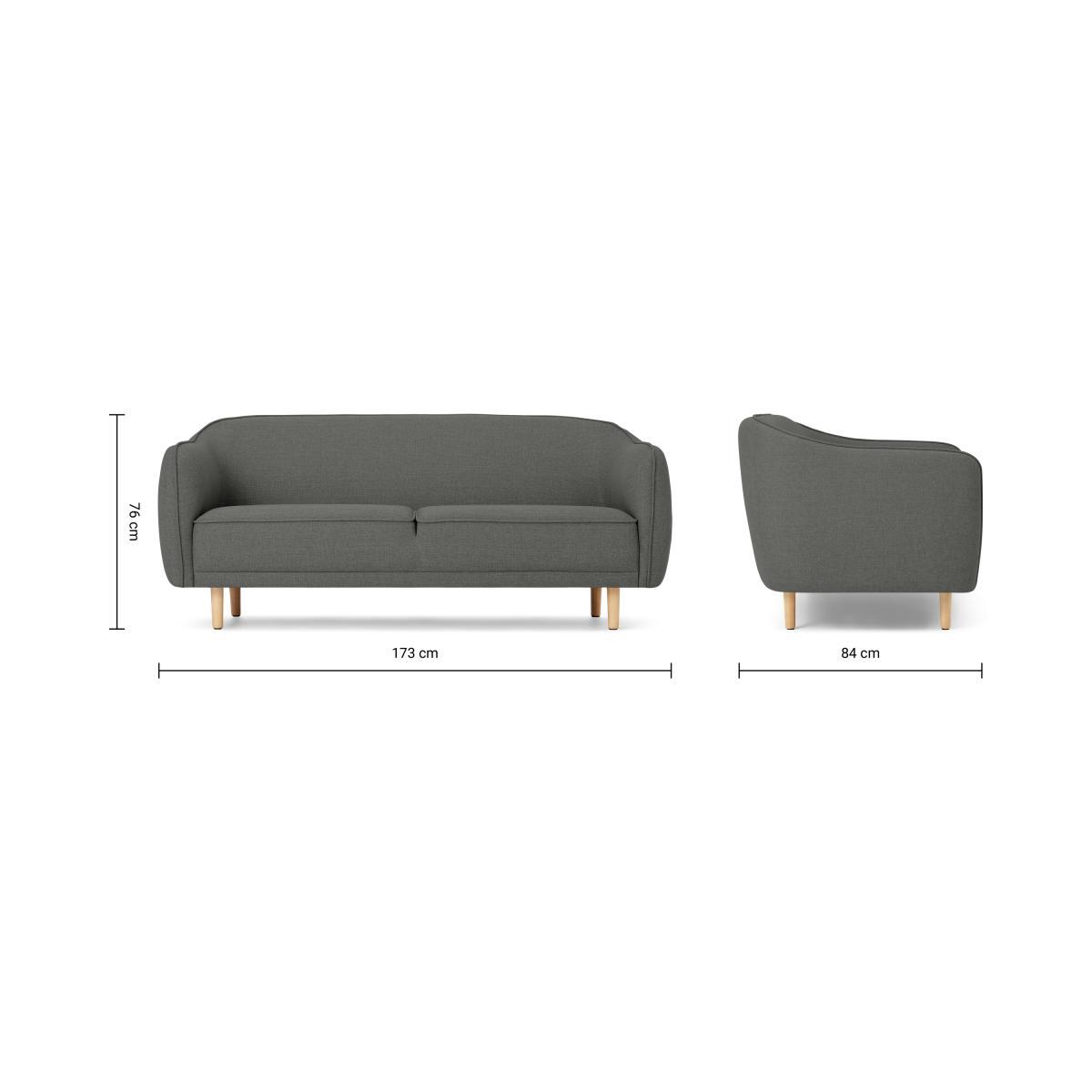 Haring 3 Seater Sofa, Cadet Dark Grey – image 8