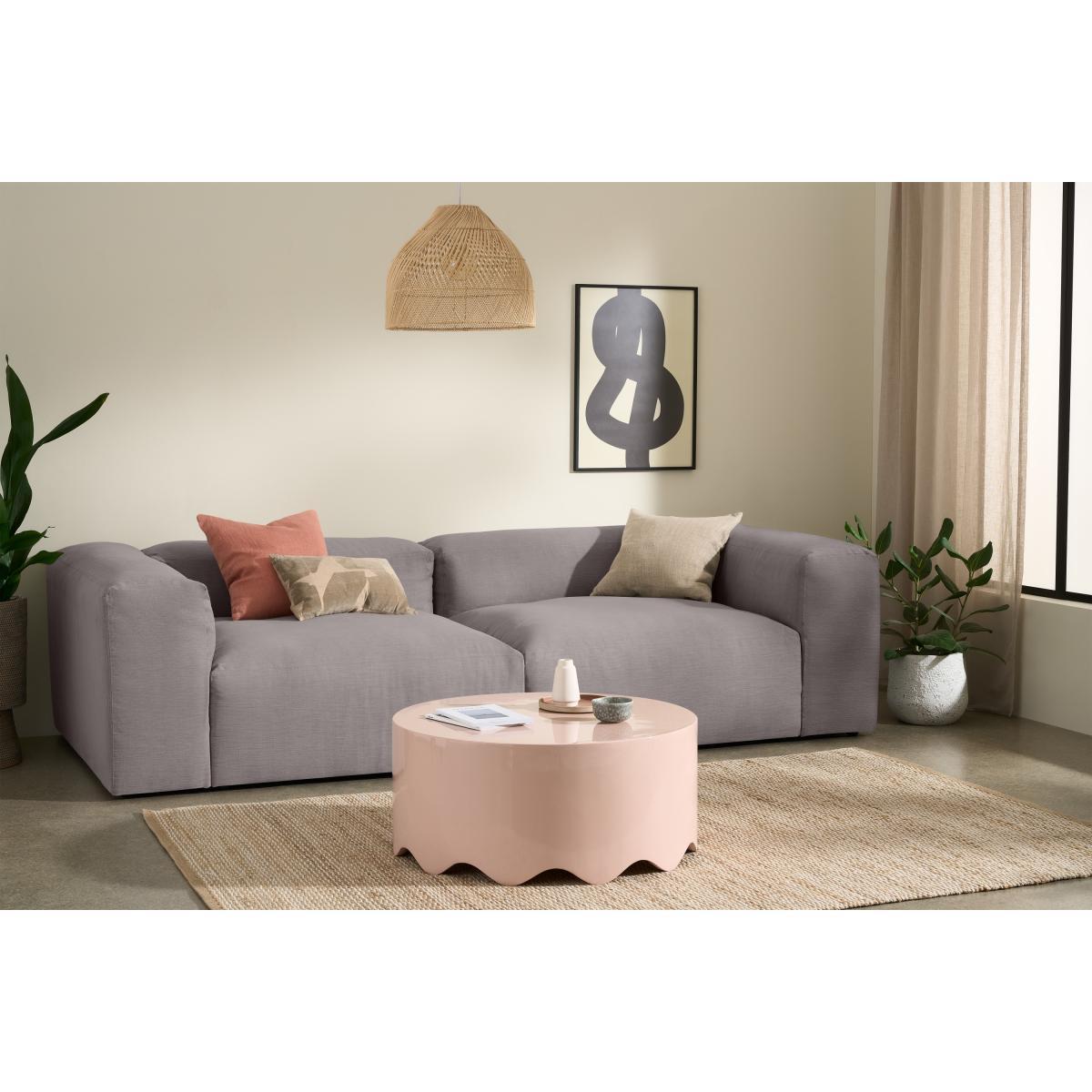 Livienne 3 Seater Sofa, Ash Grey Linen – image 4