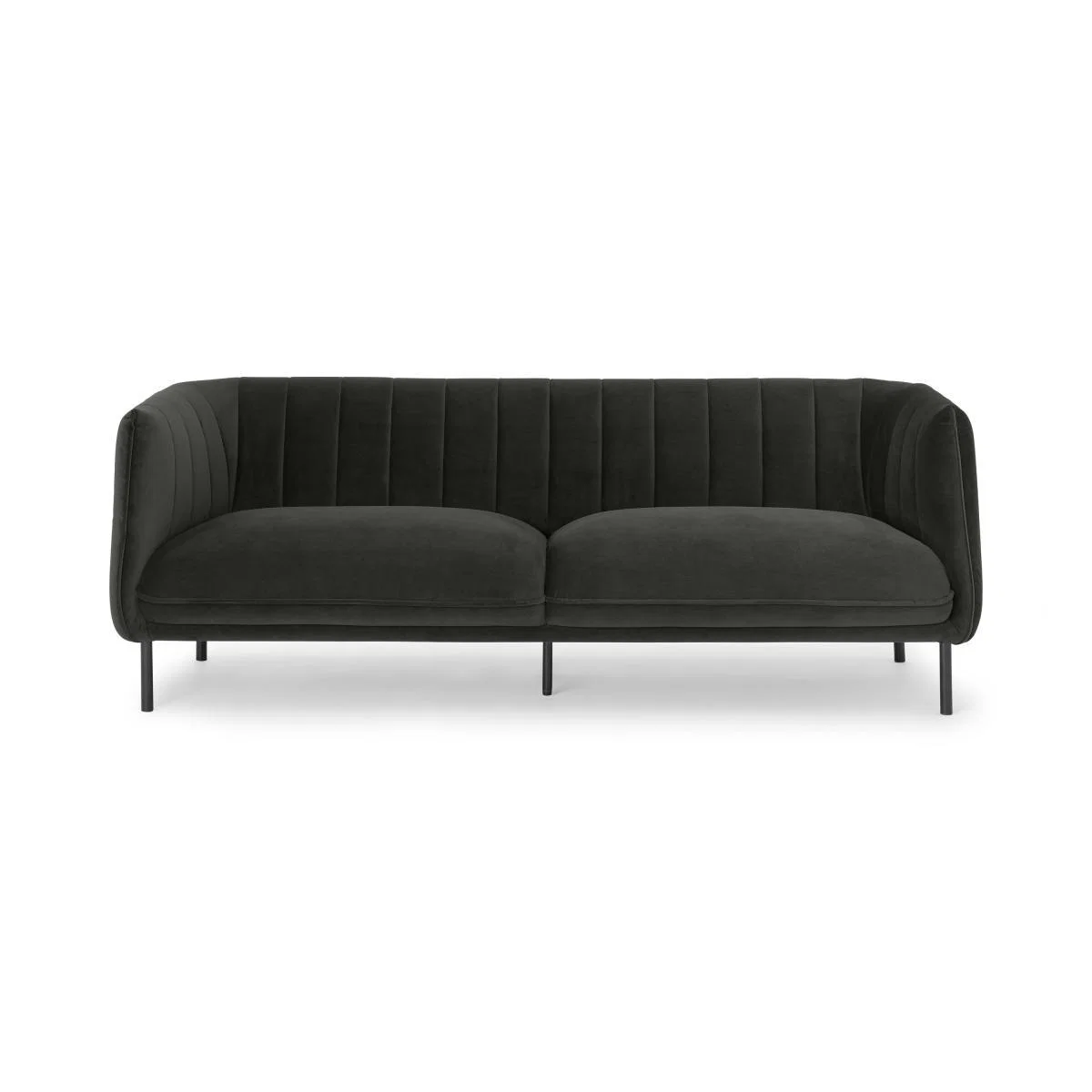 Selene 3 Seater Sofa, Mourne Grey Recycled Velvet – image 2