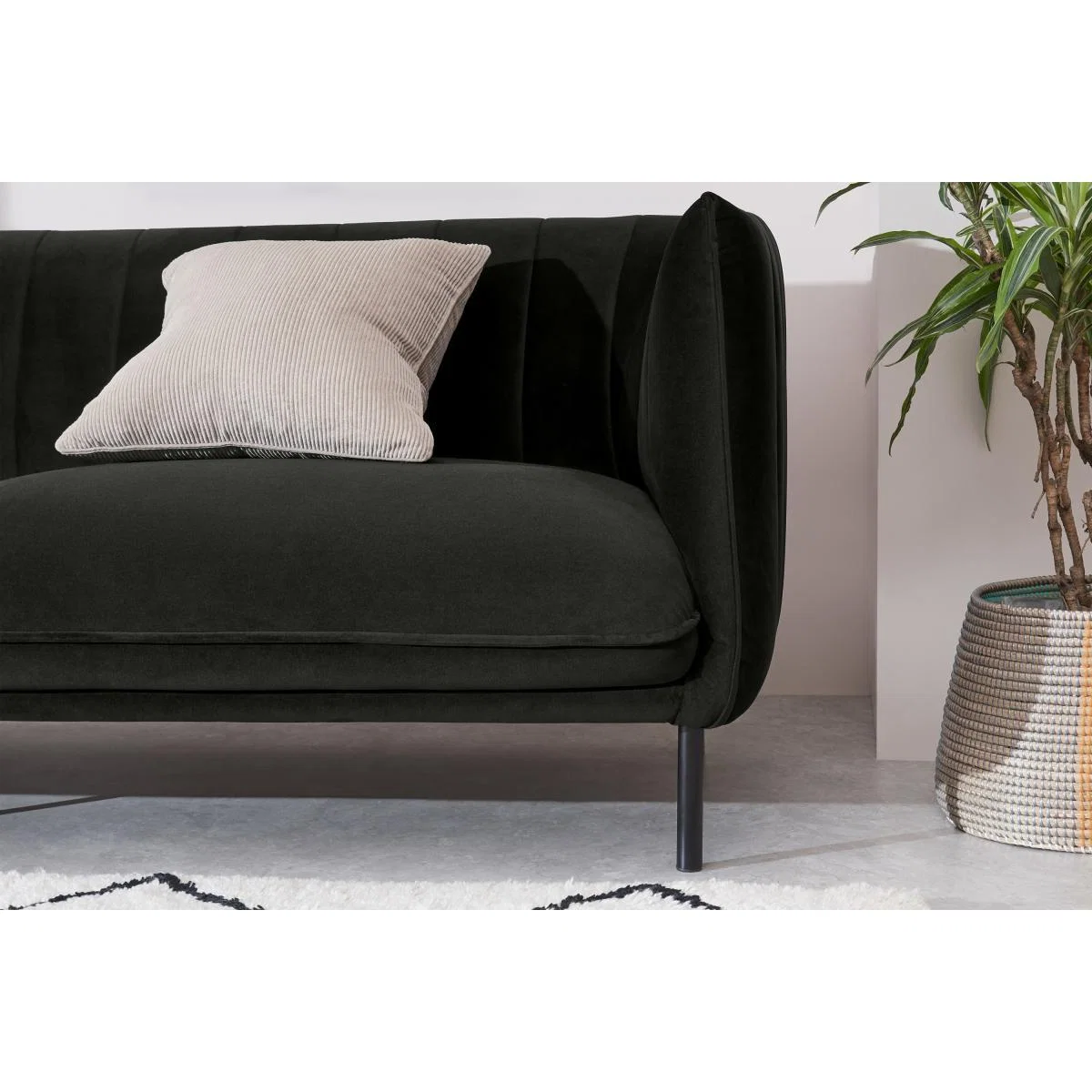 Selene 3 Seater Sofa, Mourne Grey Recycled Velvet – image 6