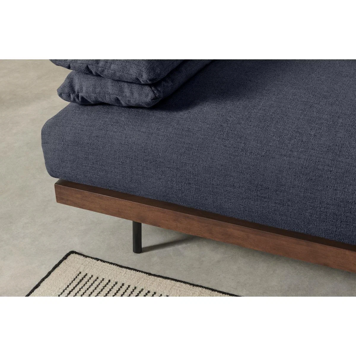 Zita 3 Seater Sofa, Kyoto Denim Fabric – image 7