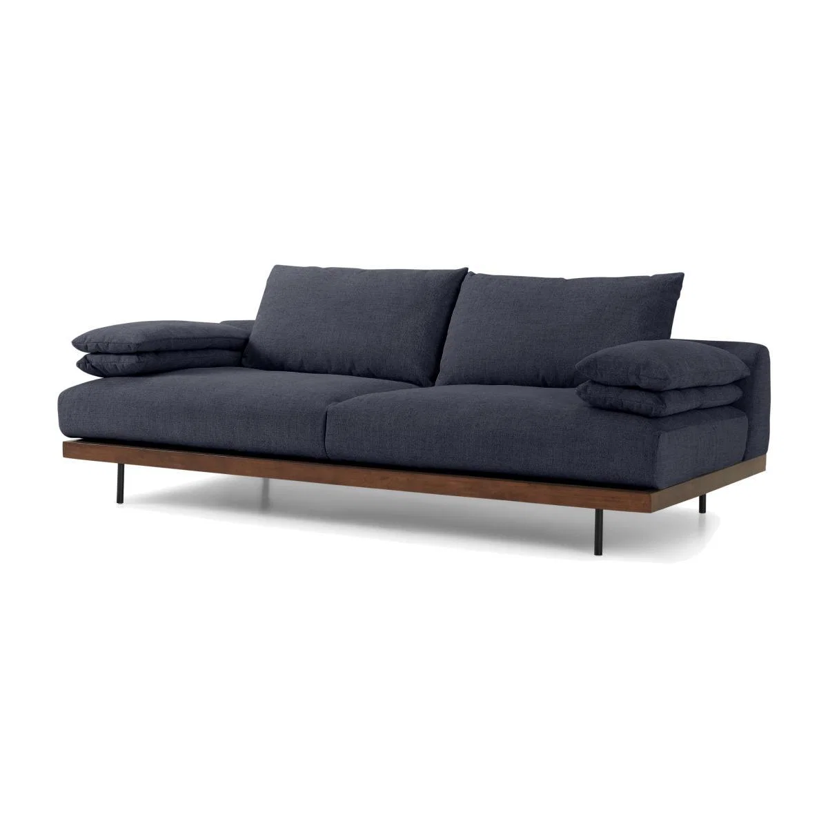 Zita 3 Seater Sofa, Kyoto Denim Fabric – image 1