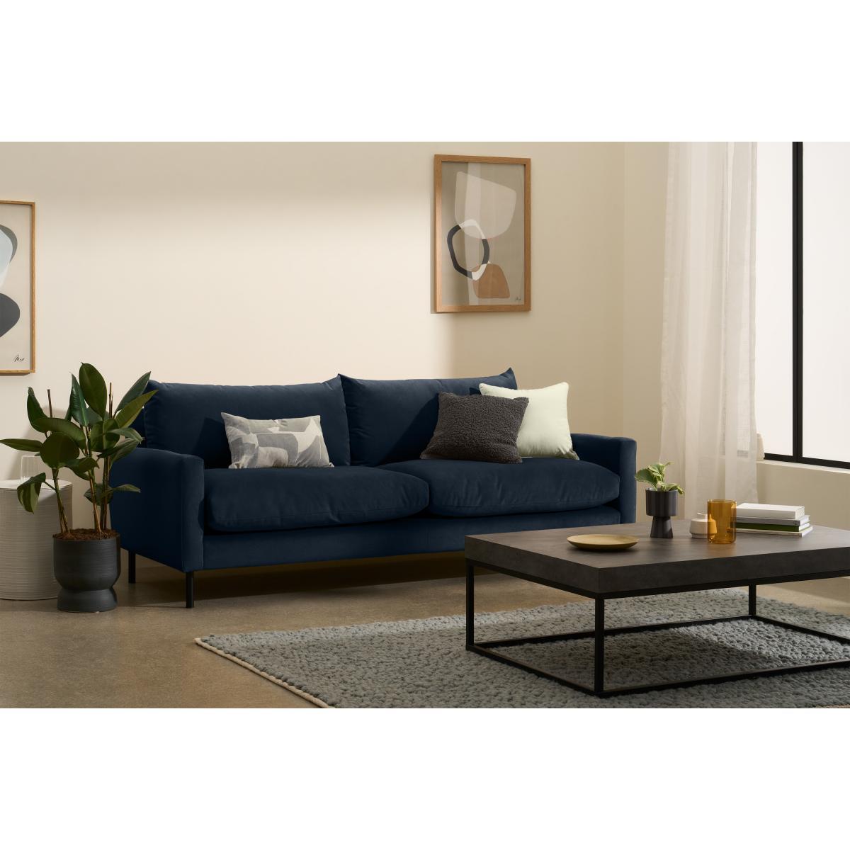 Russo 3 Seater Sofa, Navy Recycled Velvet – image 4