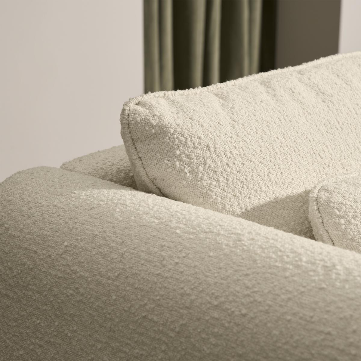 Luisa Large 2 Seater Sofa, White Boucle – image 5