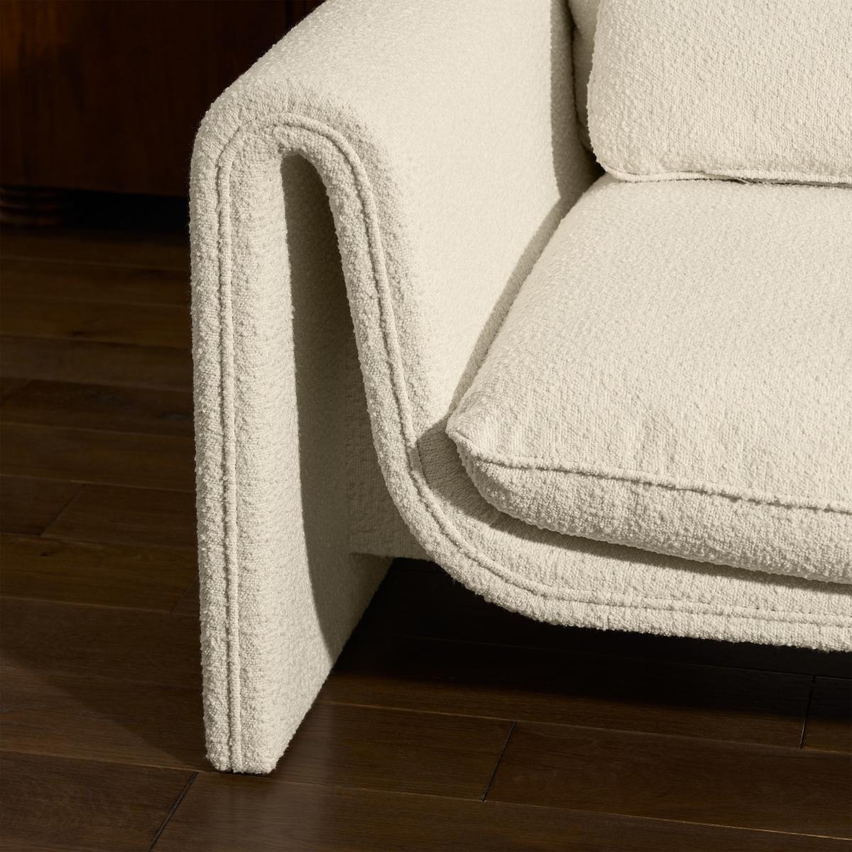 Luisa Large 2 Seater Sofa, White Boucle – image 6