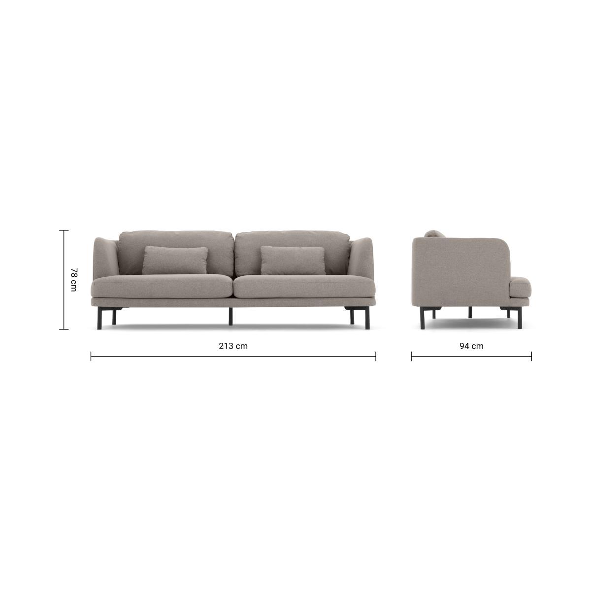Herman 3 Seater Sofa, Manhattan Grey – image 9