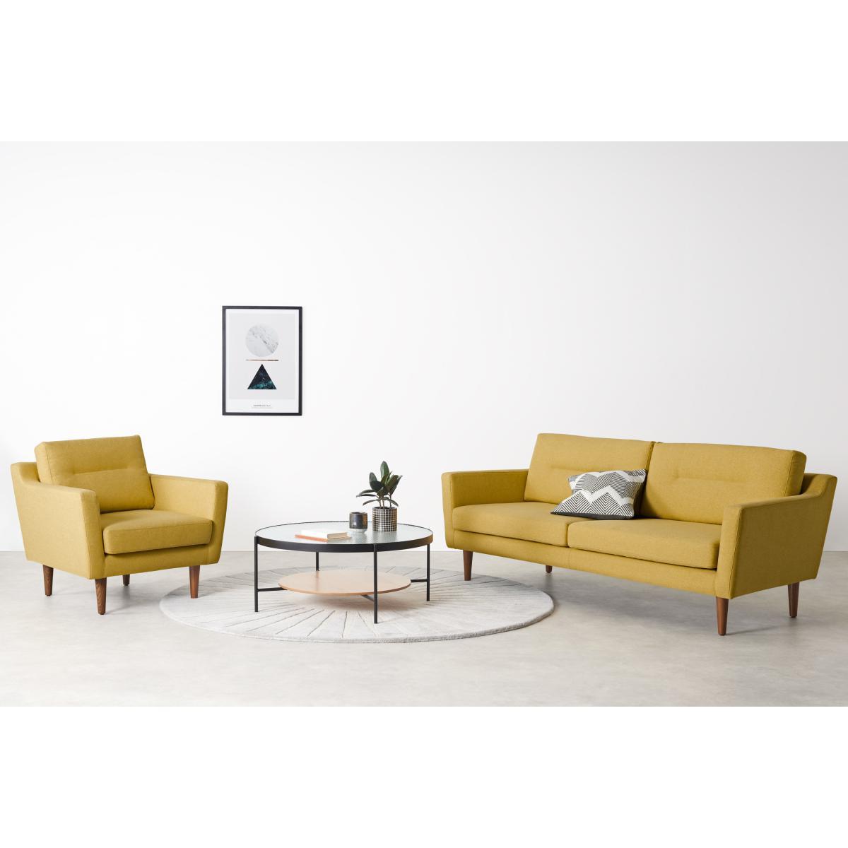 Walker 3 Seater Sofa, Orleans Yellow – image 4