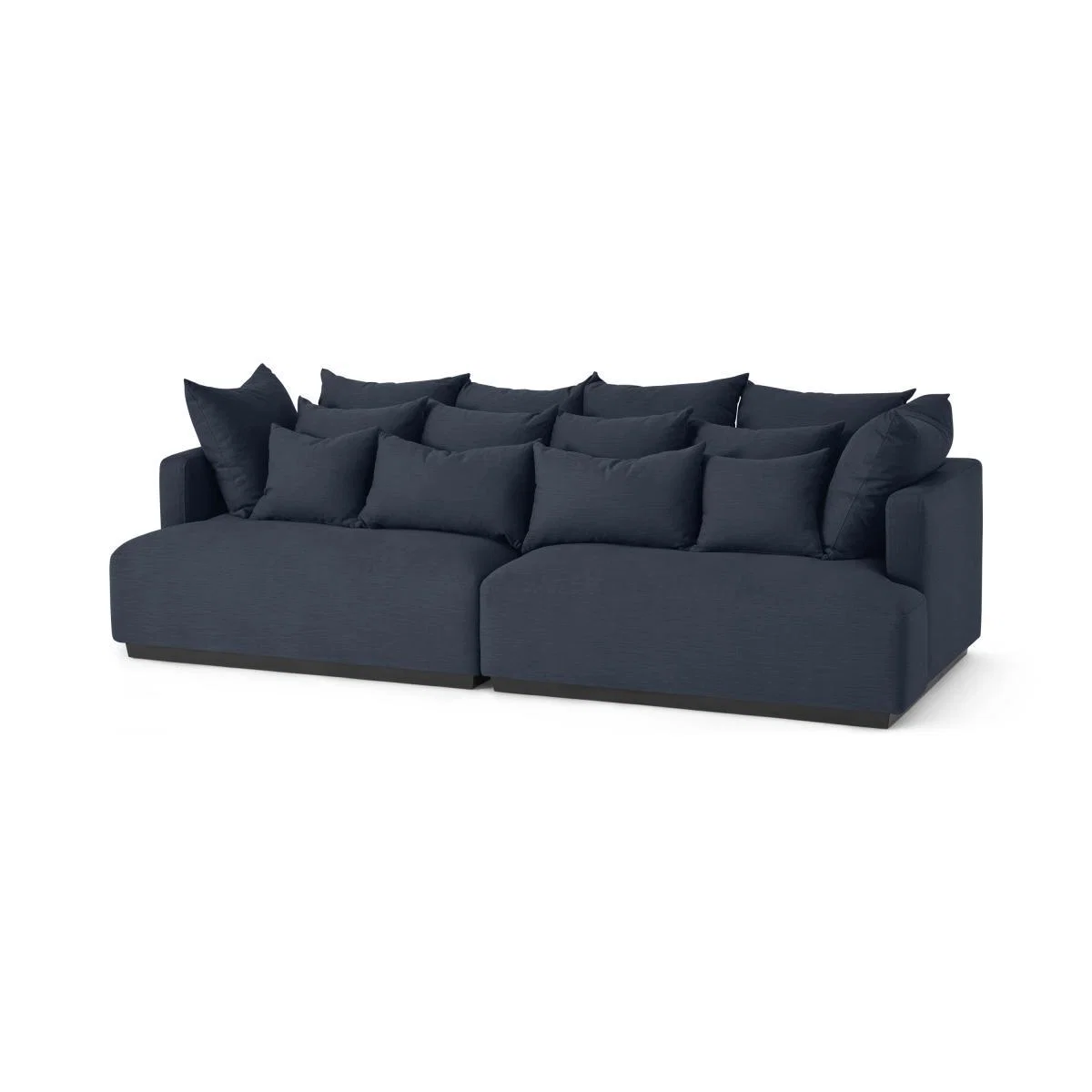 Laurin 3 Seater Sofa, Prussian Blue Linen – image 3