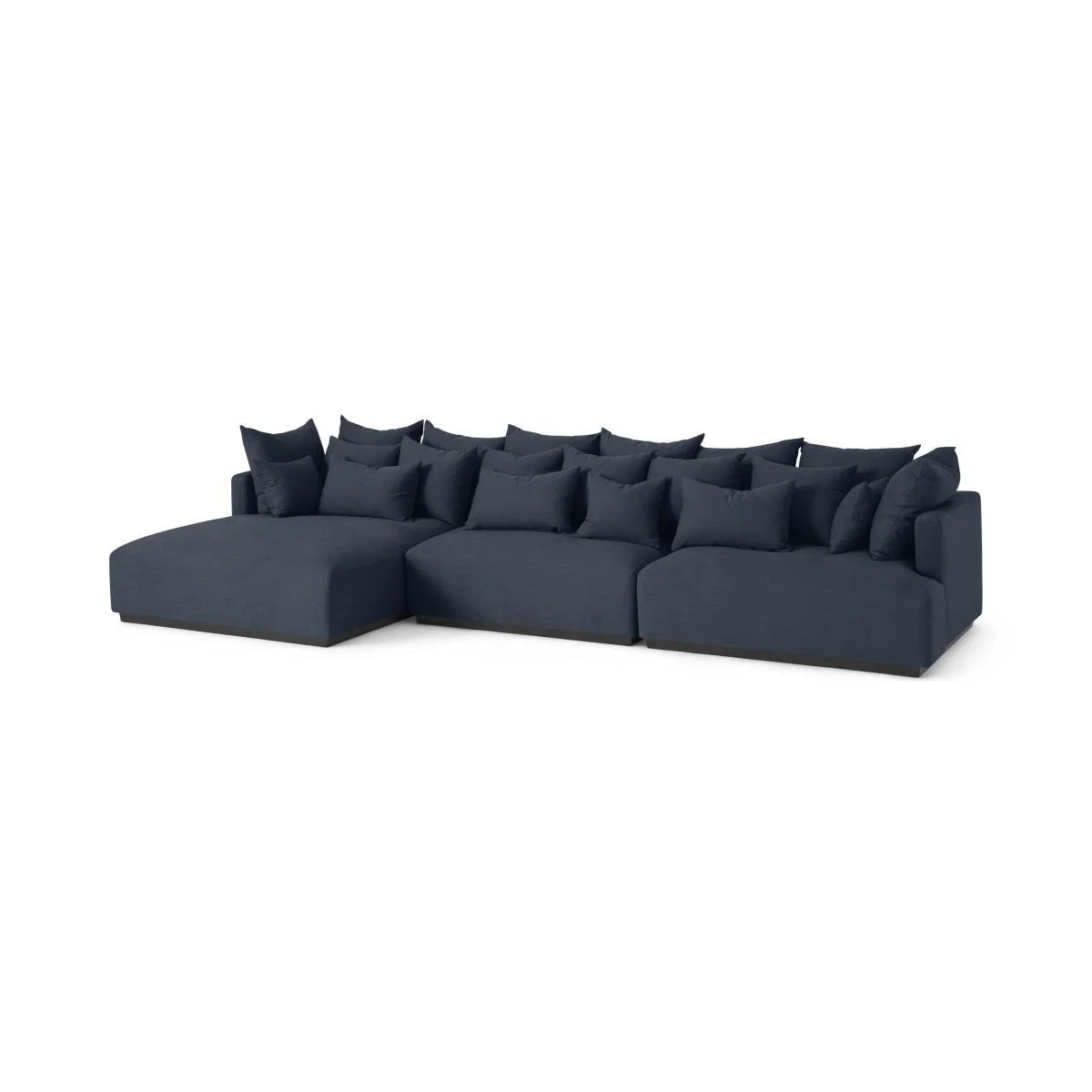 Laurin 3 Seater Sofa, Prussian Blue Linen – image 9