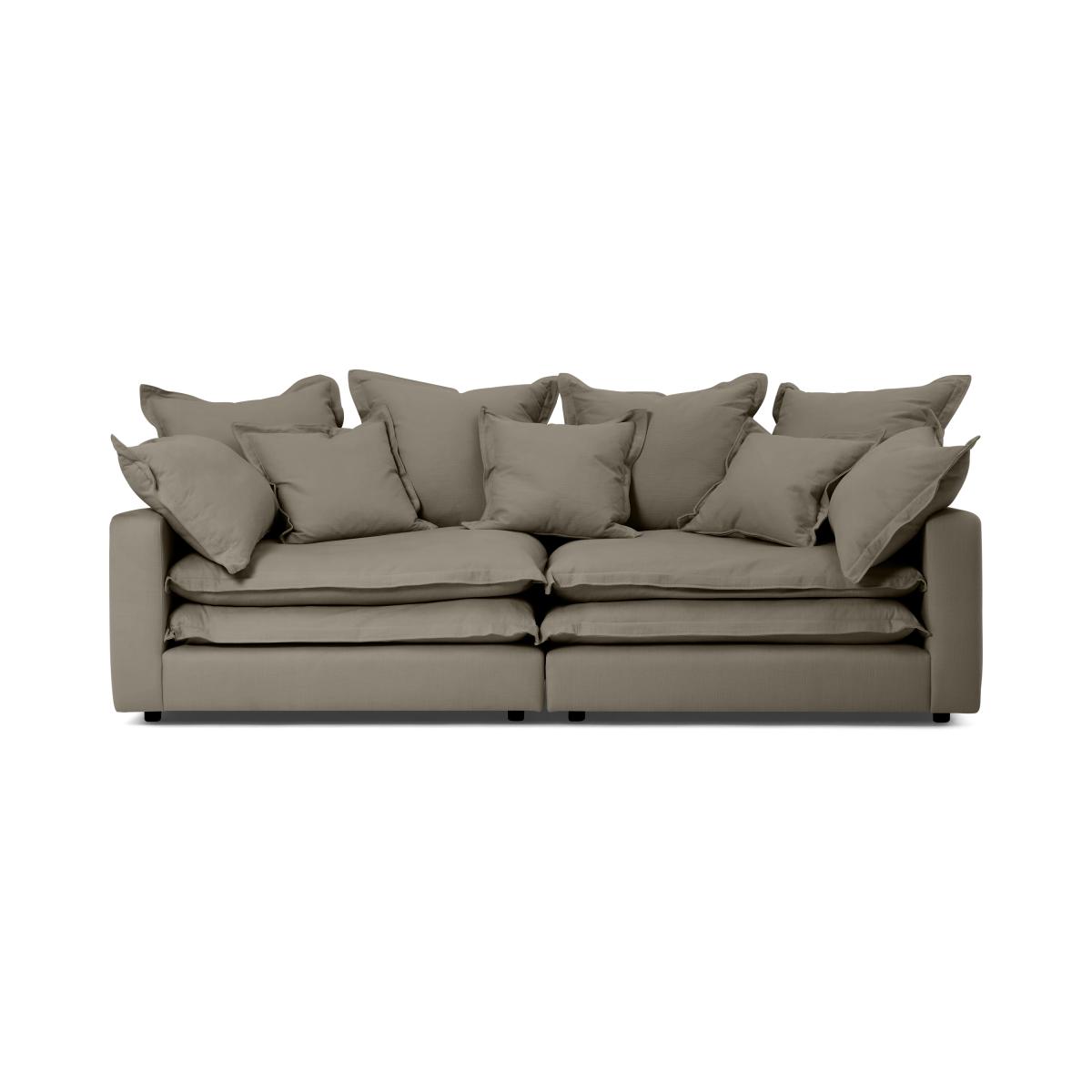 Calendre 3 Seater Sofa, Olive Brushed Cotton – image 2