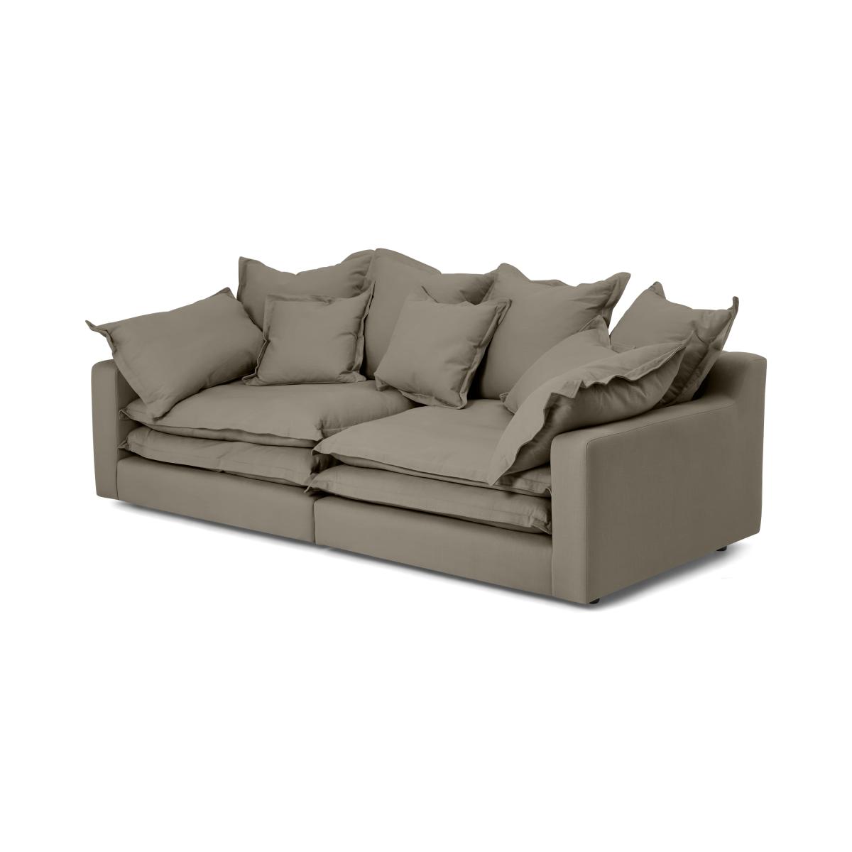Calendre 3 Seater Sofa, Olive Brushed Cotton – image 3