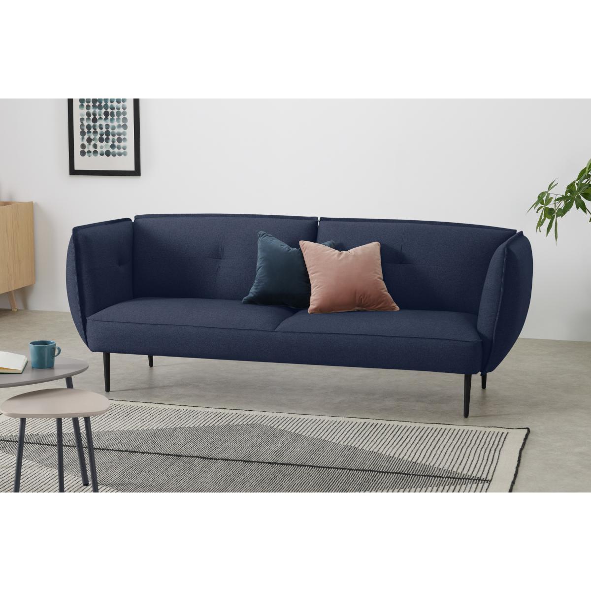 Matteo 3 Seater Sofa, Flavio Blue Weave – image 4