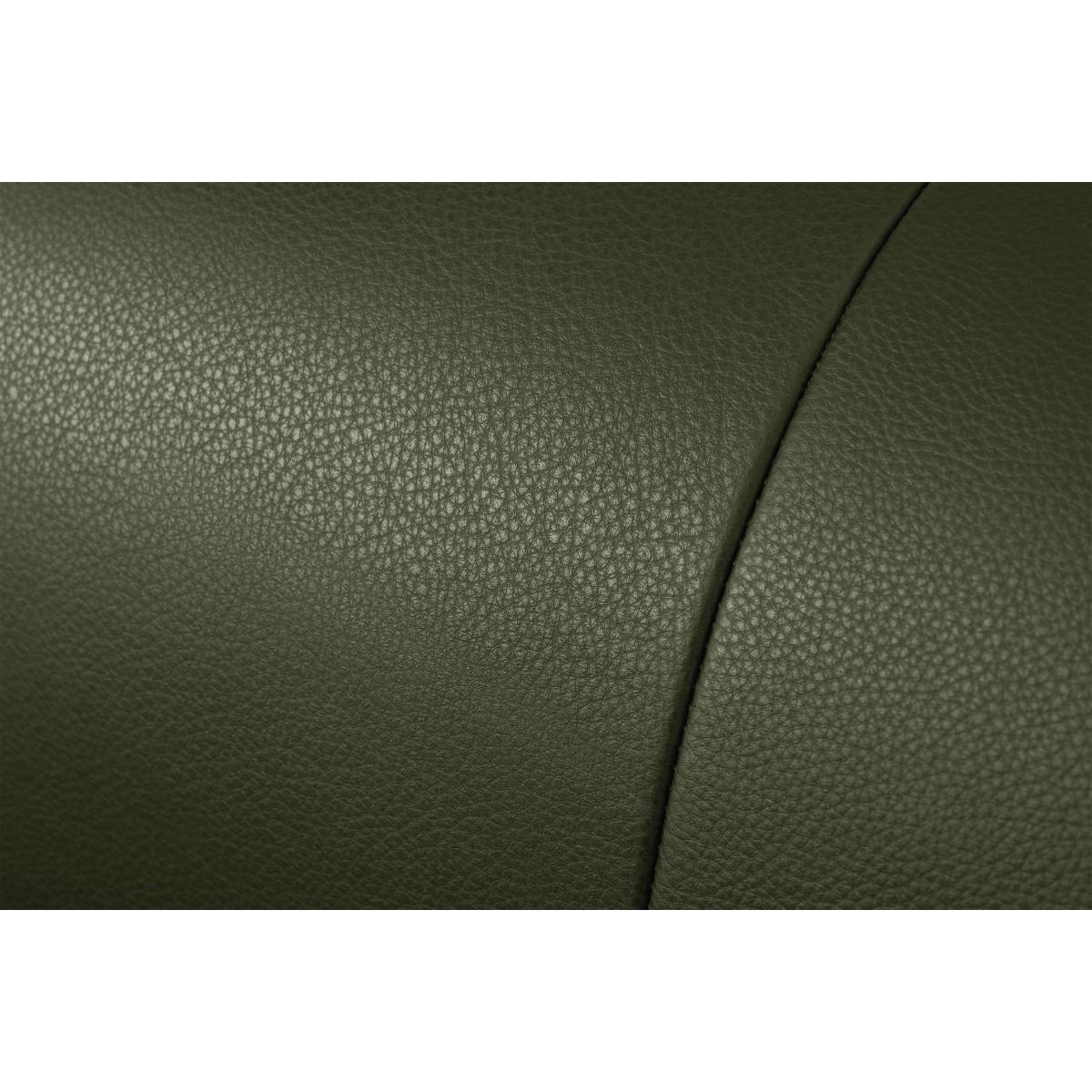 Presley 3 Seater Sofa, Denver Birch Green Leather & Walnut Veneer – image 8