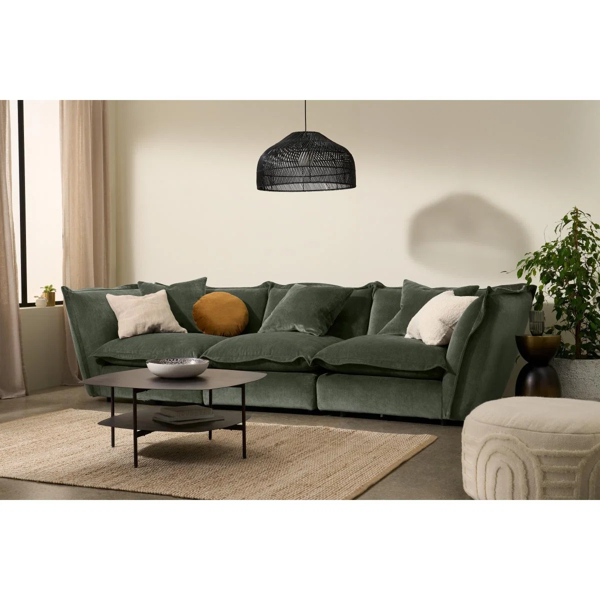 Fernsby 3 Seater Sofa, Spruce Chenille Fabric – image 4