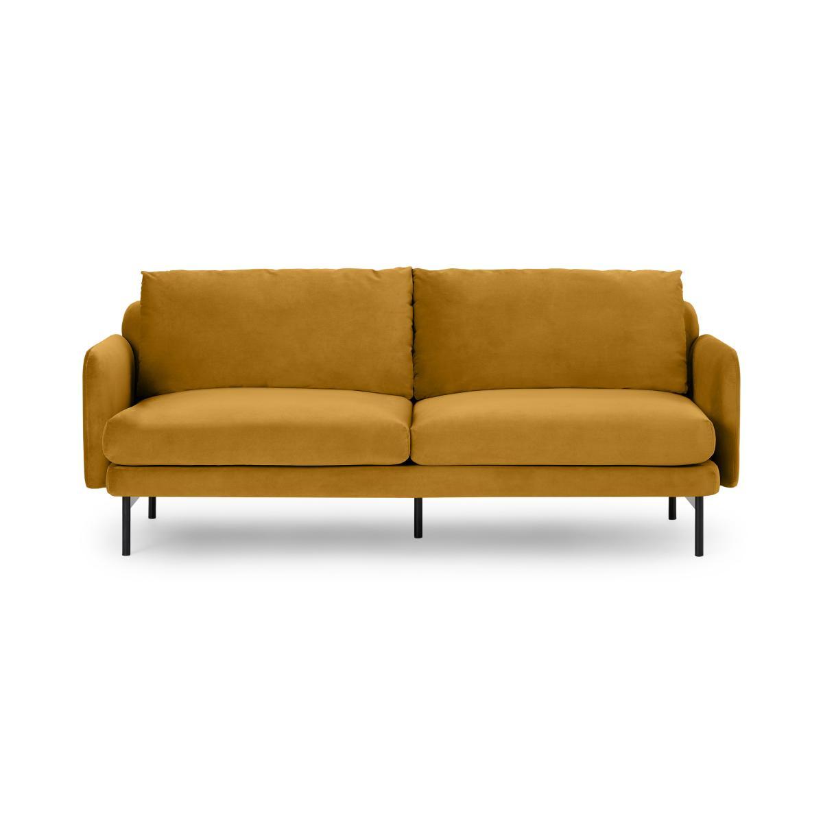 Miro 3 Seater Sofa, Vintage Ochre Velvet – image 2