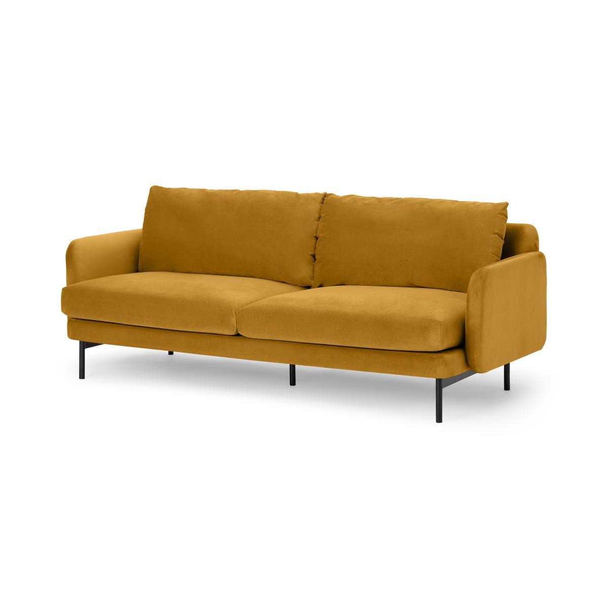 Miro 3 Seater Sofa, Vintage Ochre Velvet – image 3