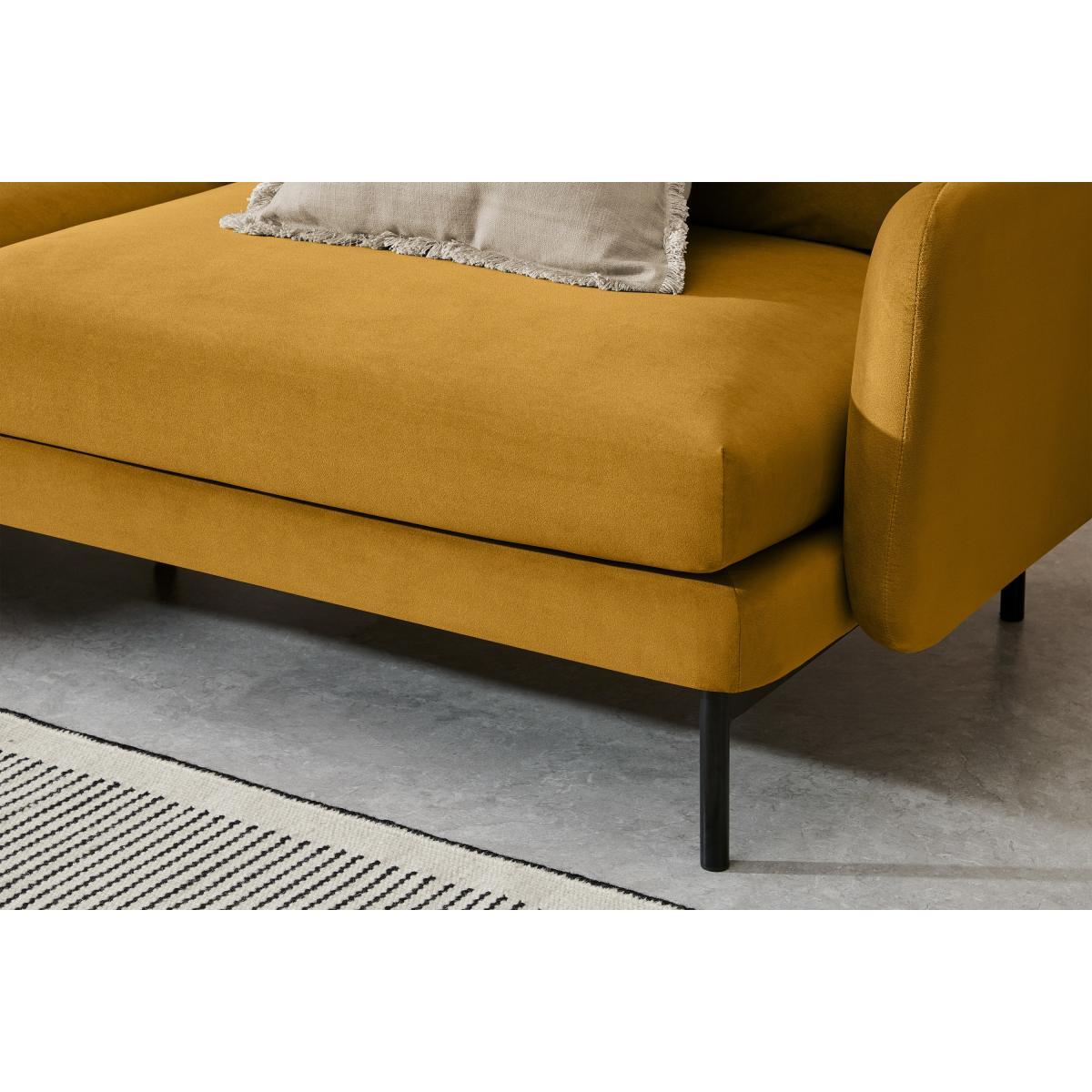Miro 3 Seater Sofa, Vintage Ochre Velvet – image 5