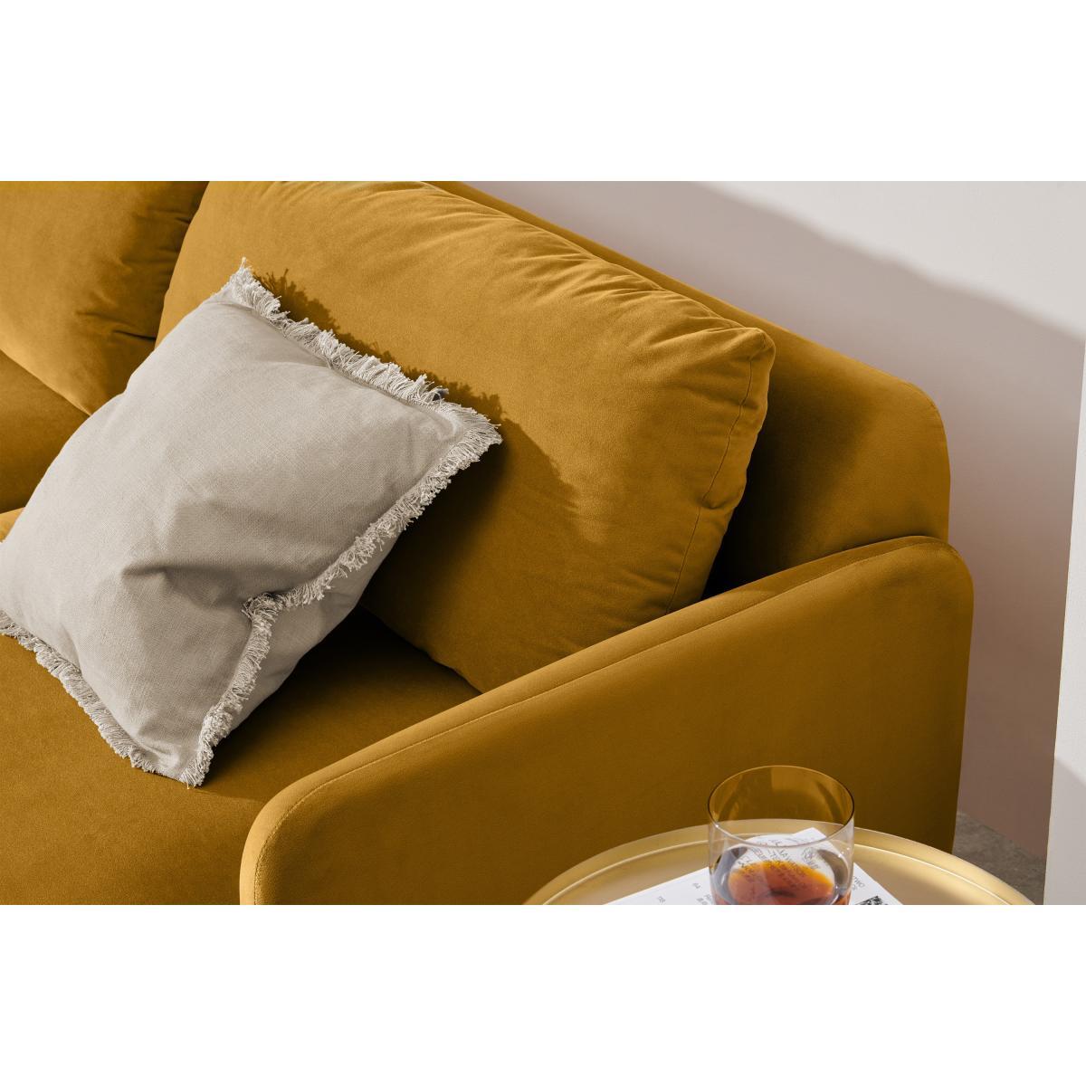 Miro 3 Seater Sofa, Vintage Ochre Velvet – image 6
