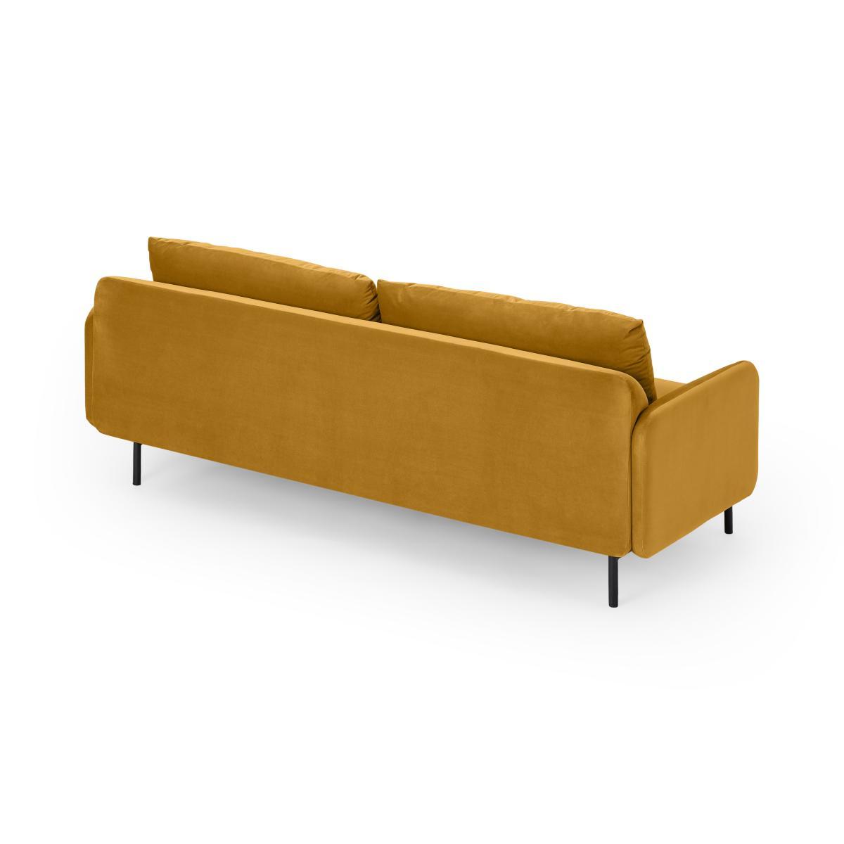 Miro 3 Seater Sofa, Vintage Ochre Velvet – image 7