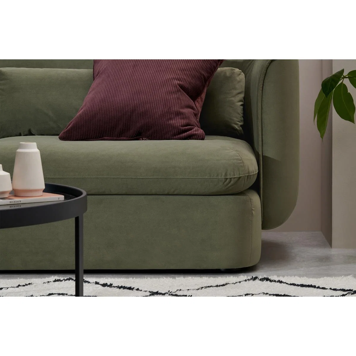 Maliri 3 Seater Sofa, Pistachio Green Recycled Velvet – image 6