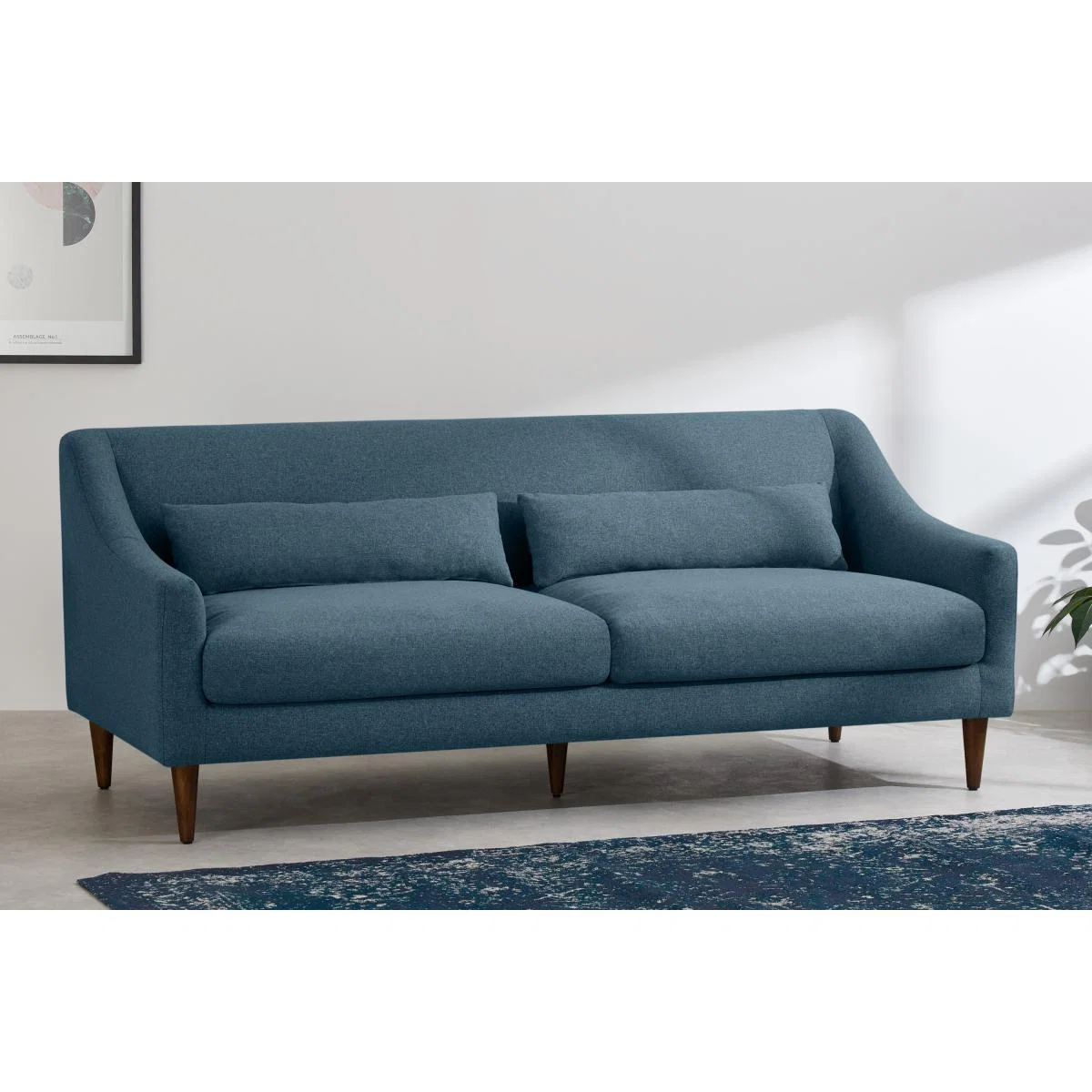 Herton 3 Seater Sofa, Orleans Blue – image 4