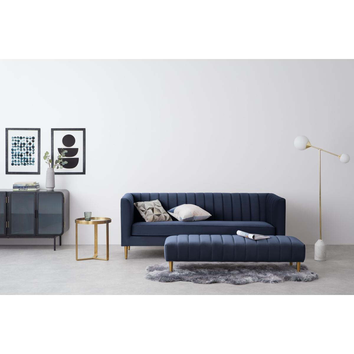 Amicie 3 Seater Sofa, Royal Blue Velvet – image 4