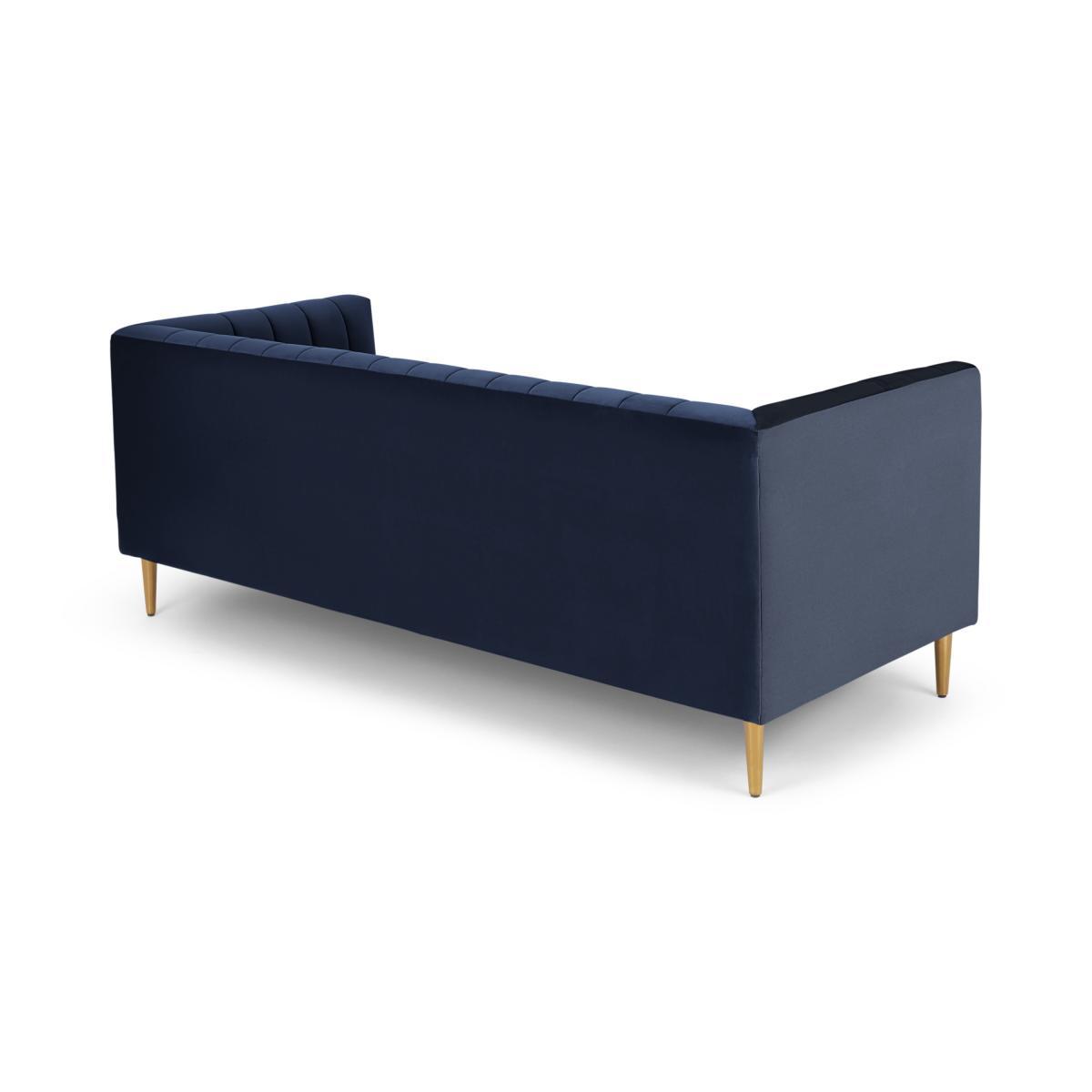 Amicie 3 Seater Sofa, Royal Blue Velvet – image 6