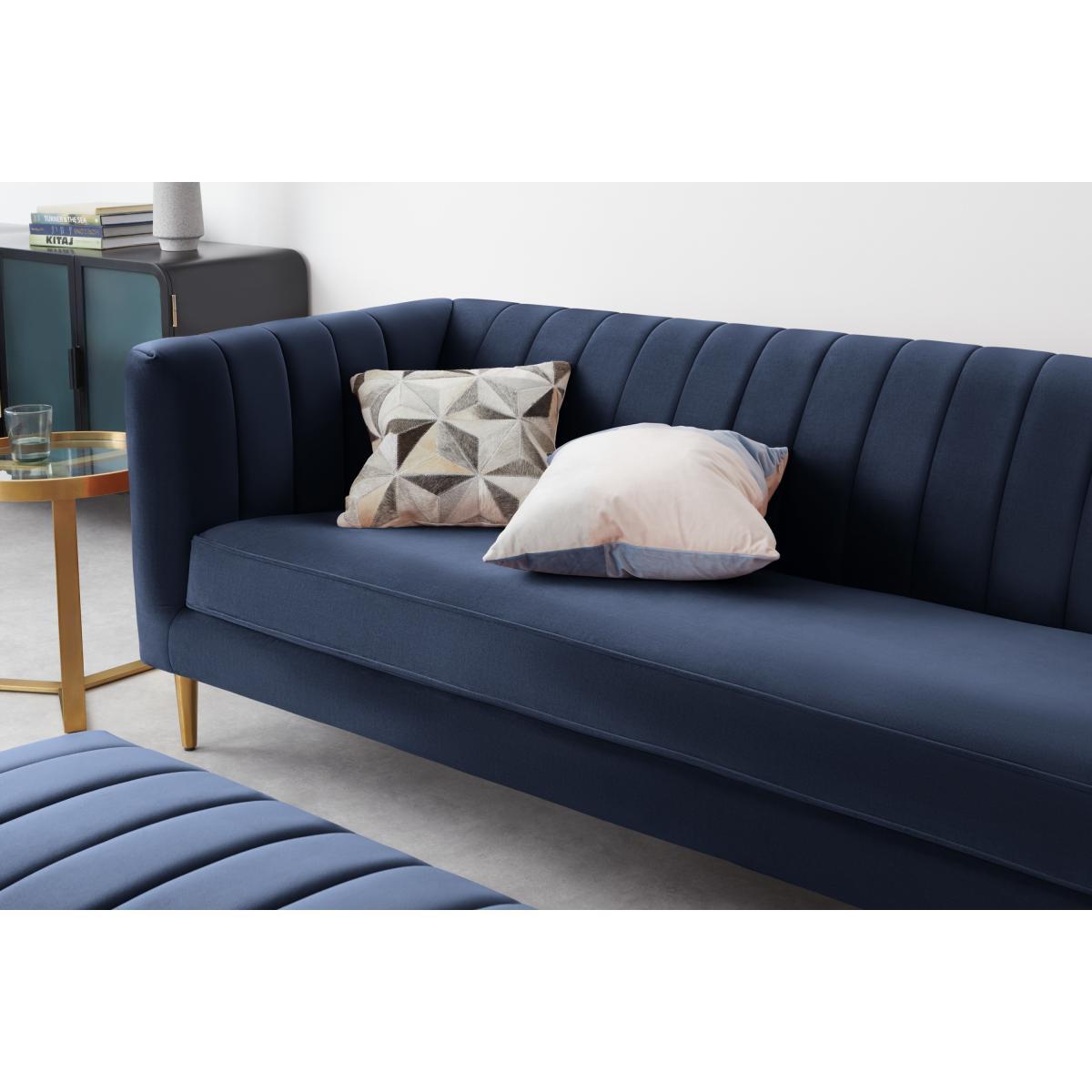 Amicie 3 Seater Sofa, Royal Blue Velvet – image 7