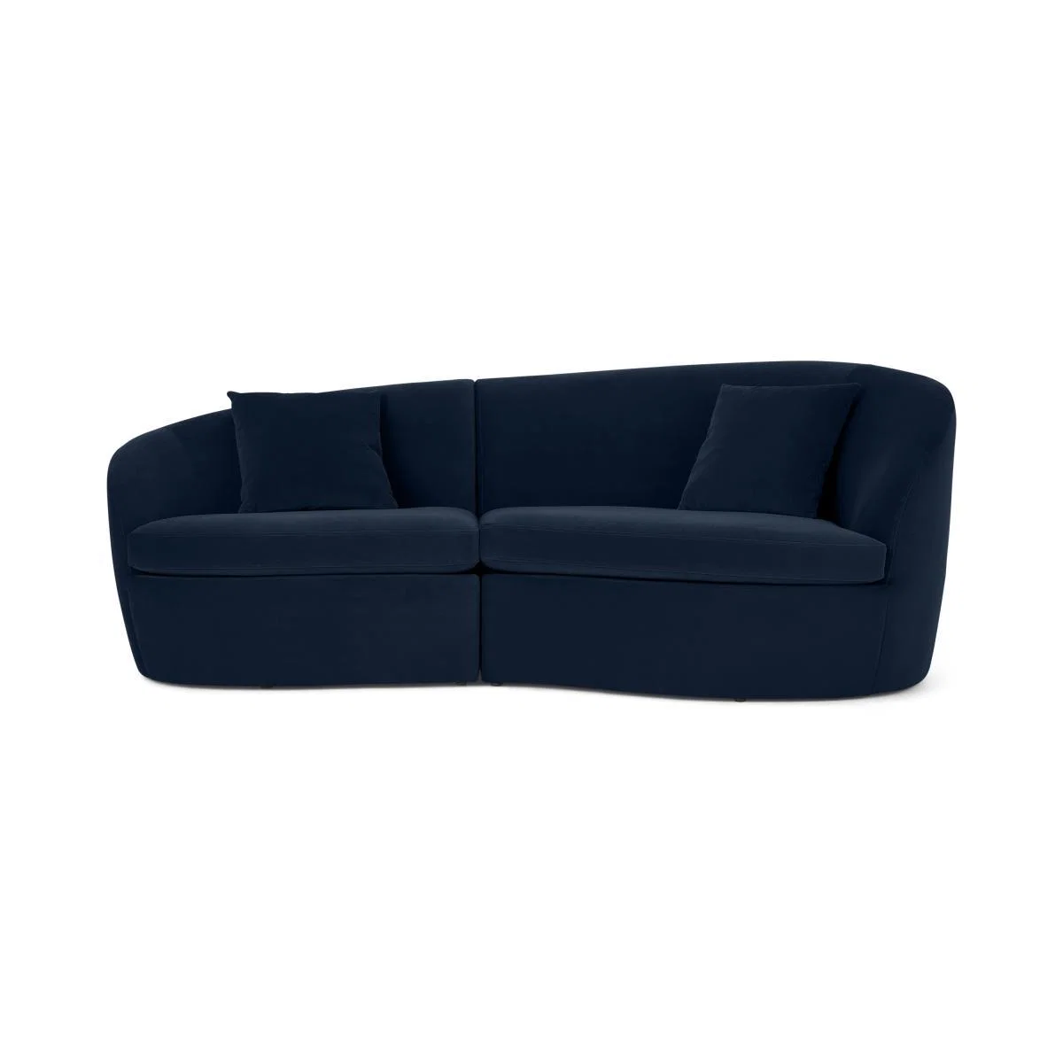 Reisa 3 Seater Sofa, Ink Blue Velvet – image 2