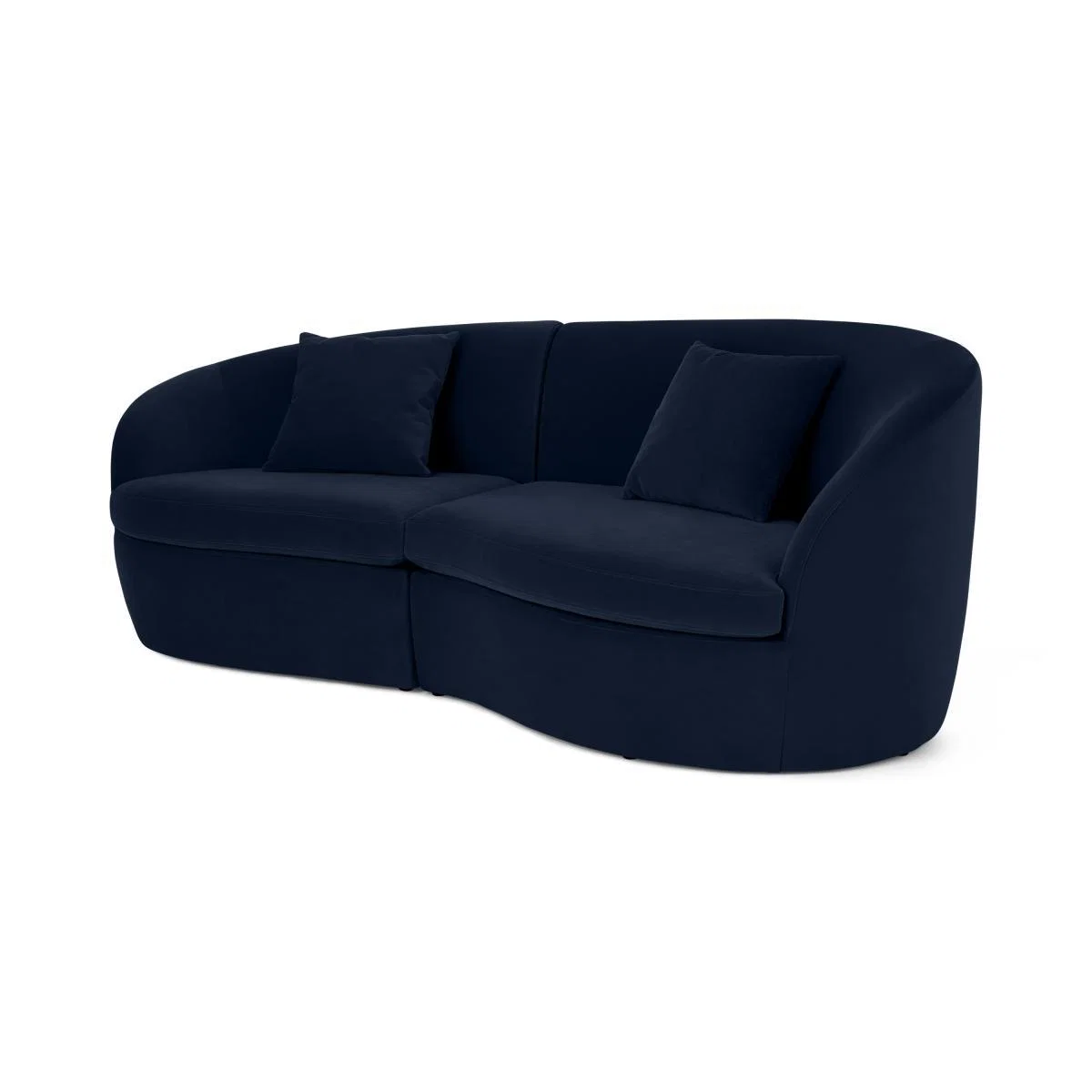 Reisa 3 Seater Sofa, Ink Blue Velvet – image 3