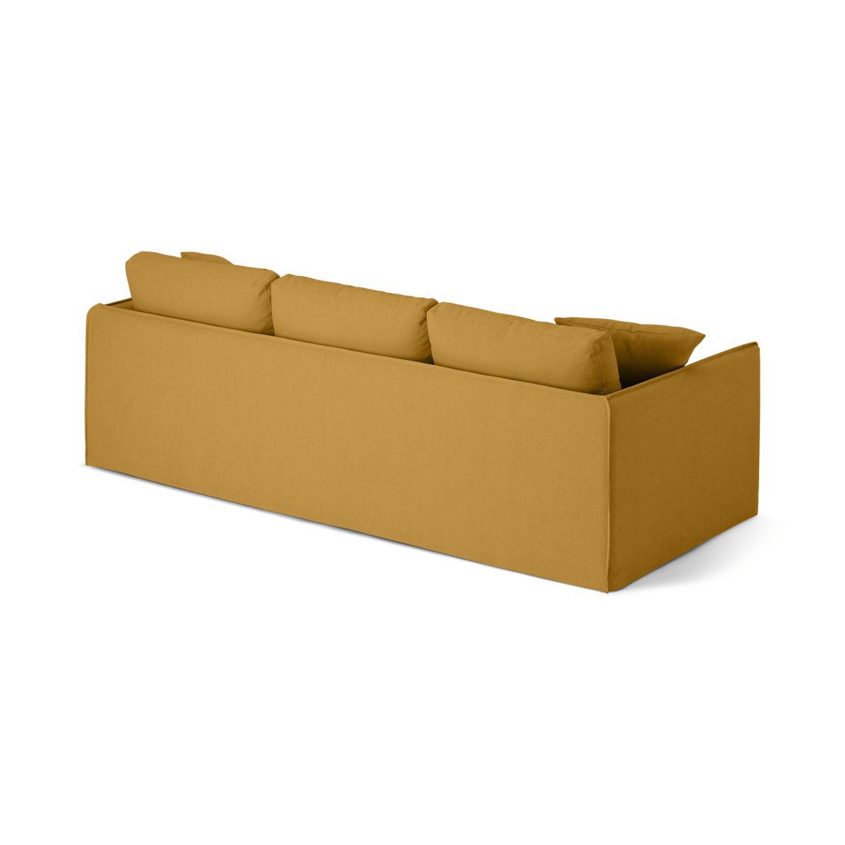 Kasiani 4 Seater Sofa, Ochre Cotton & Linen Mix – image 6
